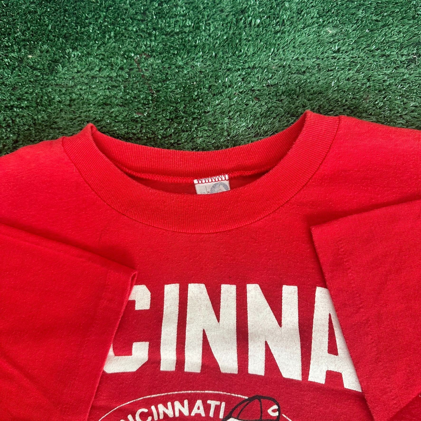 Vintage Vintage 80s Cincinnati Reds Mascot T-Shirt Single Stitch Mr. Size US M / EU 48-50 / 2 - 4 Thumbnail