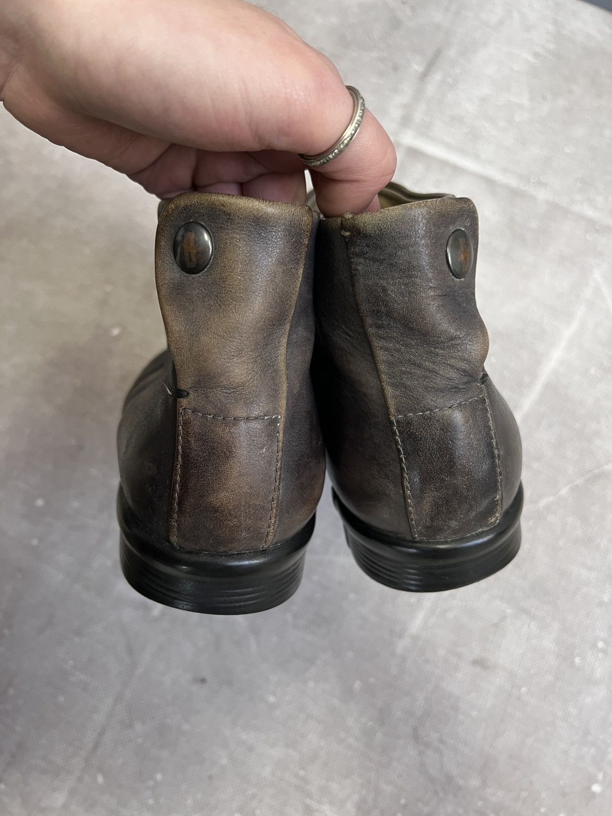 Dirk Bikkembergs Dirk Bikkembergs leather brown boots y2k biker hype style Size US 8.5 / IT 38.5 - 9 Thumbnail