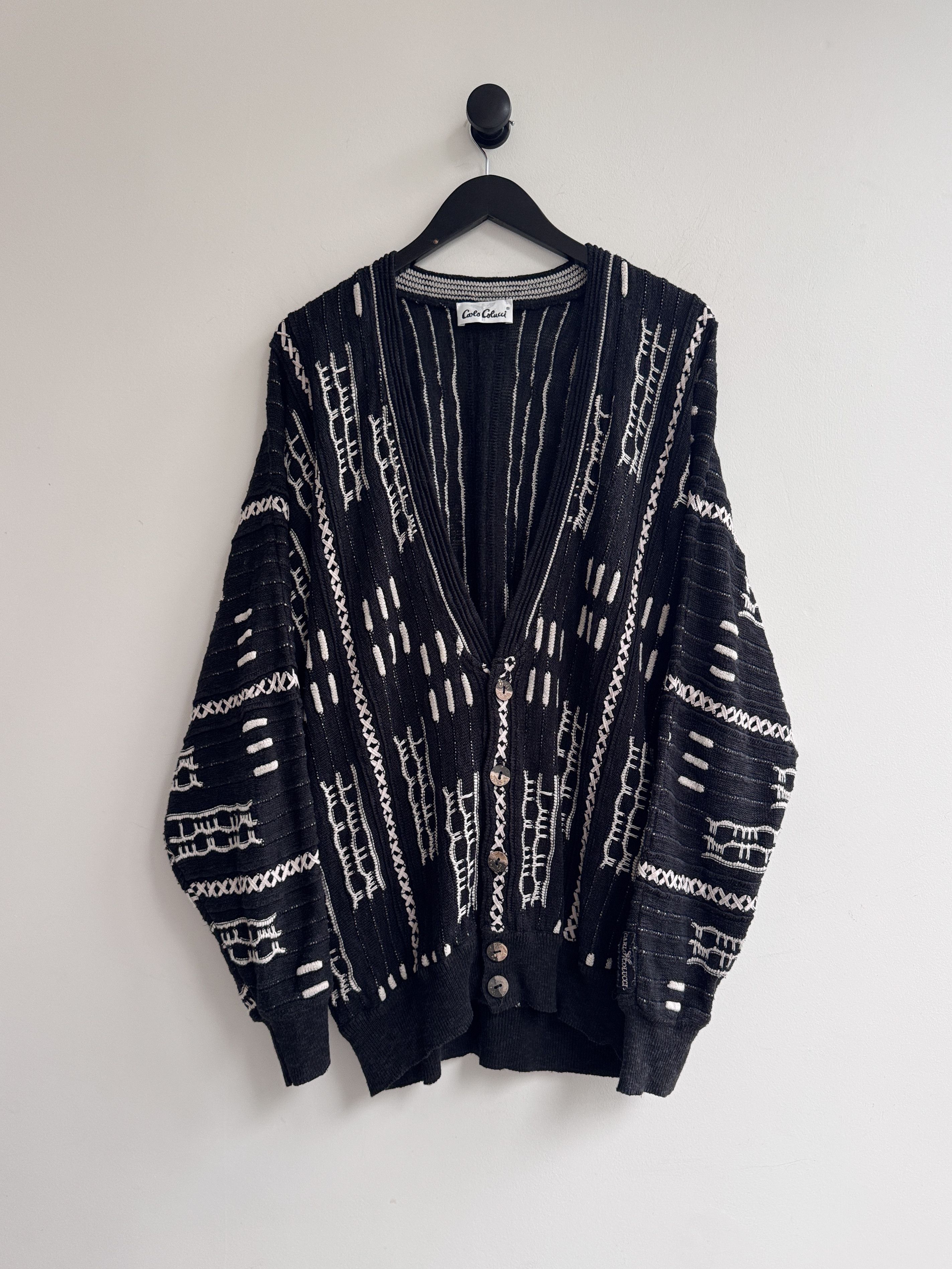Carlo Colucci Vintage Carlo Colucci Knit Cardigan Sweater Size US XL / EU 56 / 4 - 1 Thumbnail