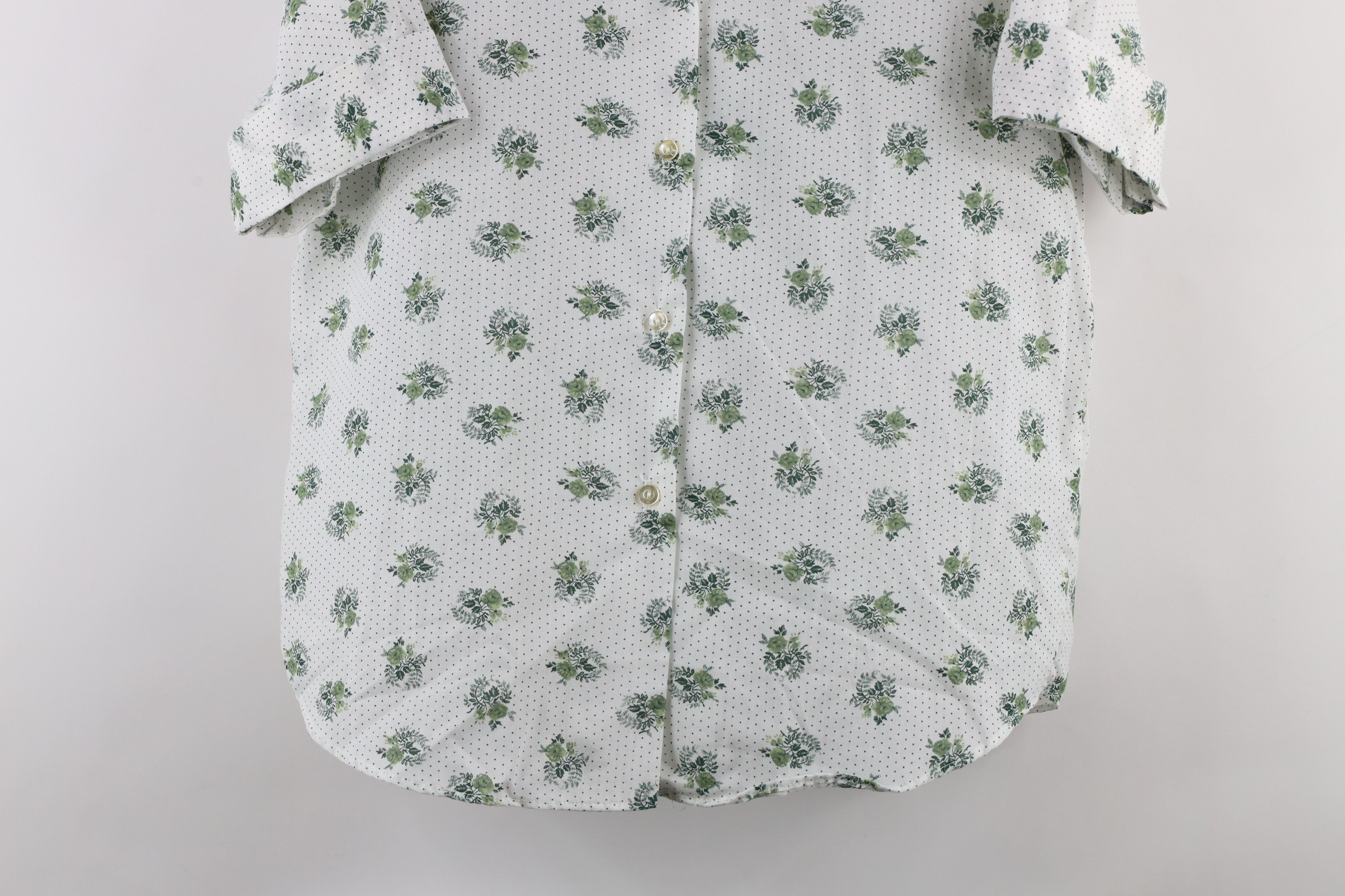 Vintage Vintage 60s Rockabilly Flower Looped Collar Button Shirt USA Size L / US 10 / IT 46 - 3 Thumbnail