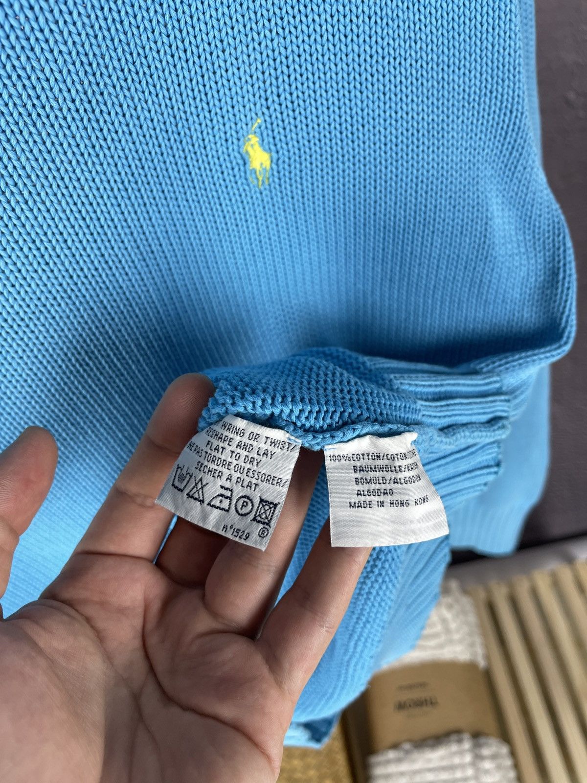 Polo Ralph Lauren Polo Ralph Lauren vintage blue yellow logo knitted sweater Size US S / EU 44-46 / 1 - 9 Thumbnail