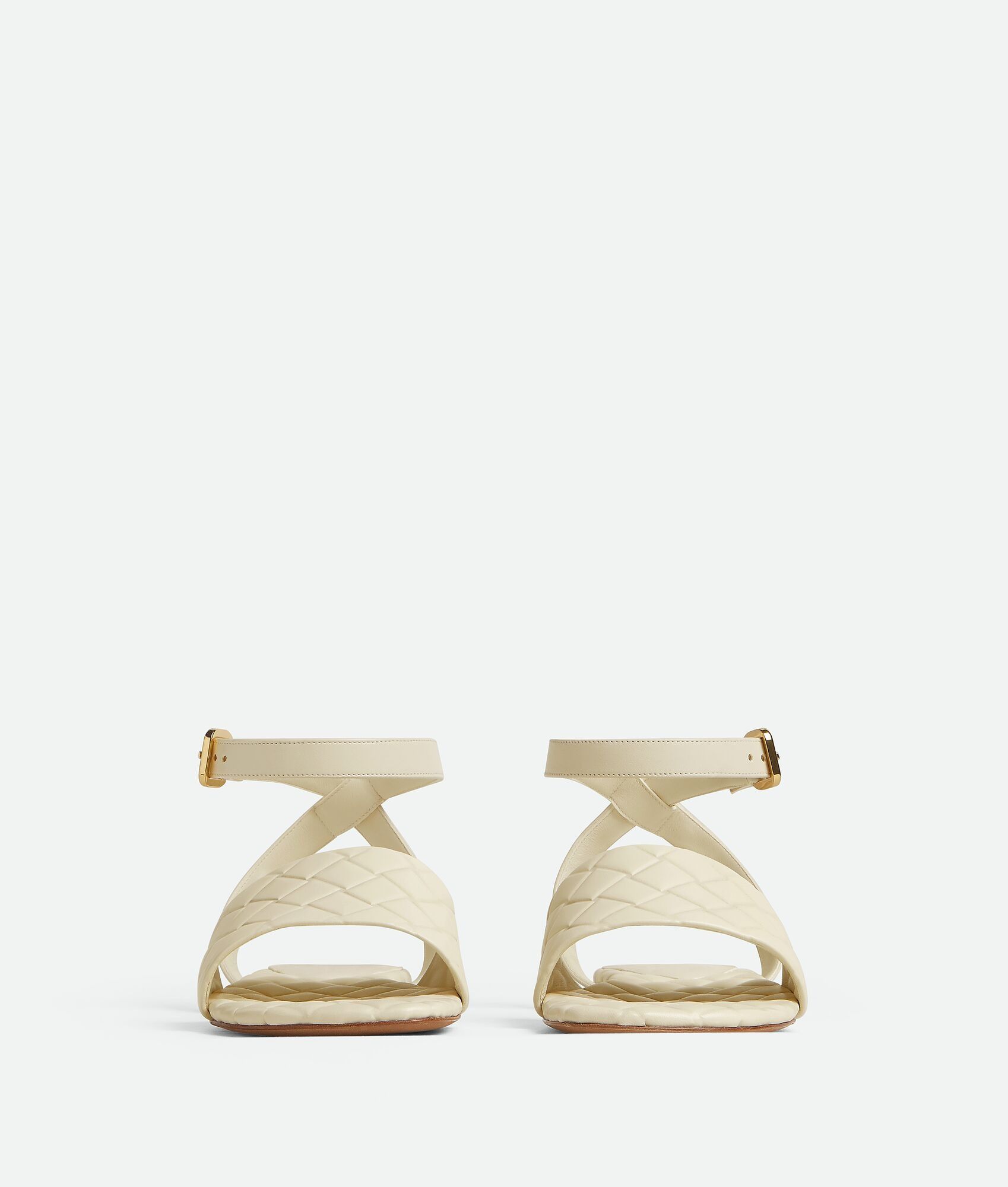 Bottega Veneta o1bcso1str0725 Amy Flat Sandals in Ivory Size US 11 / IT 41 - 2 Thumbnail
