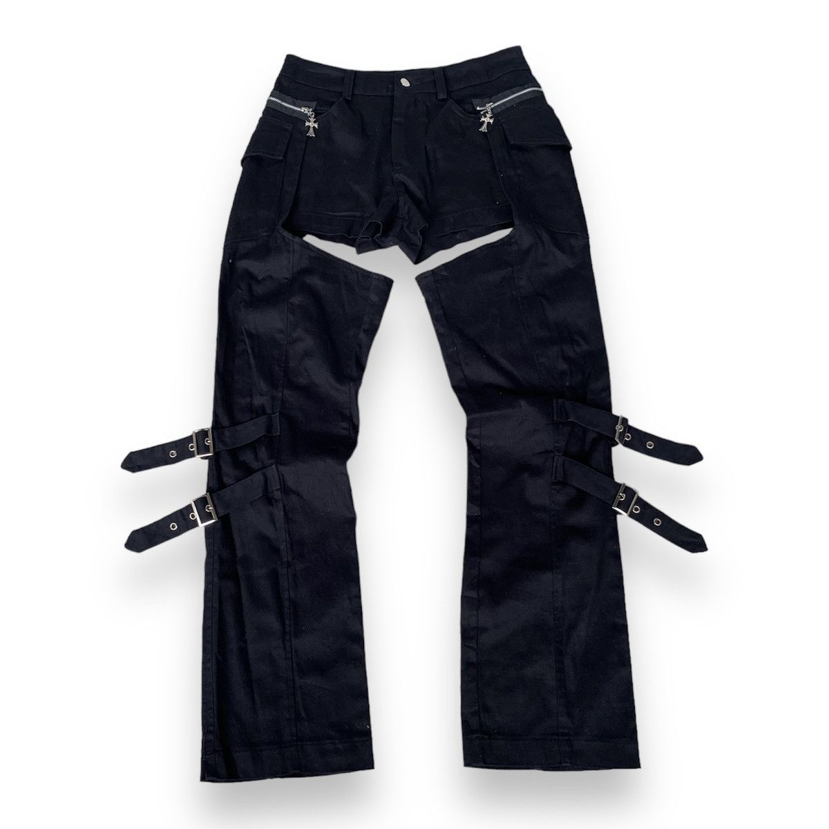 If Six Was Nine Body line punk bondage pants Size 30" / US 8 / IT 44 - 1 Thumbnail