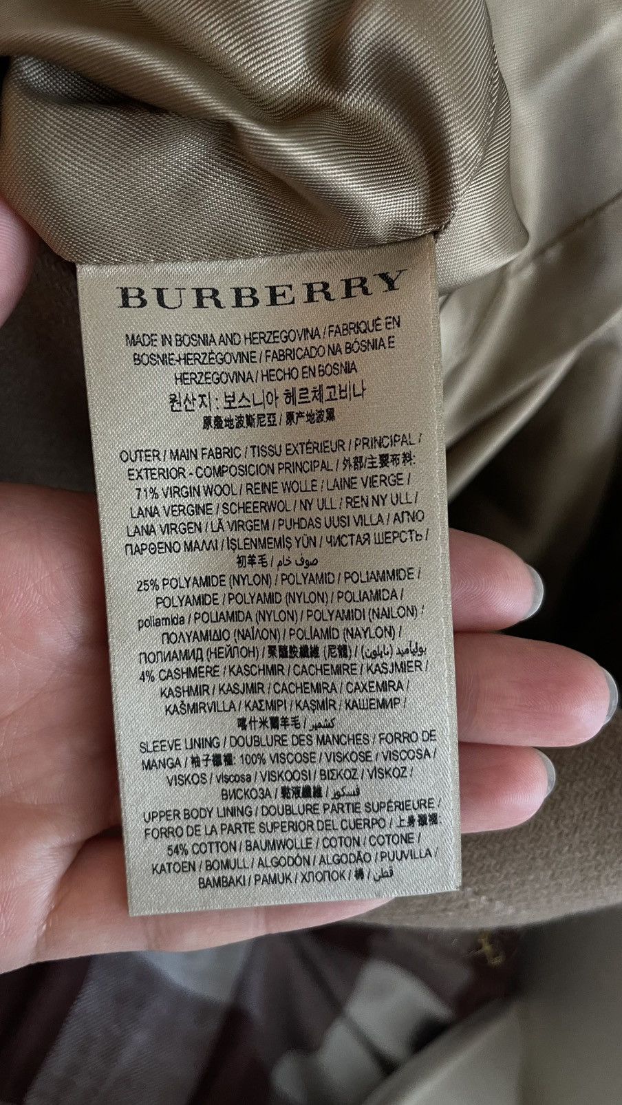 Burberry Burberry Wool Cashmere Belted Coat Beige Size S / US 4 / IT 40 - 13 Thumbnail
