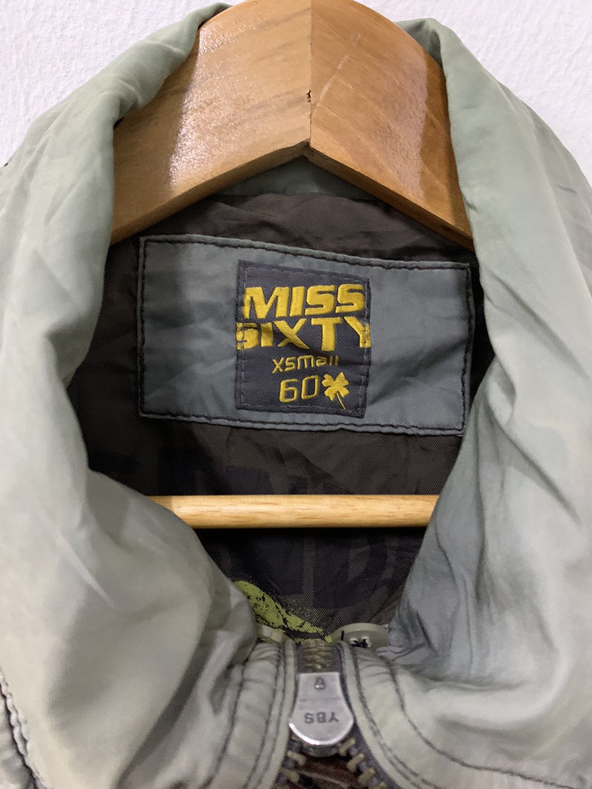 Miss Sixty × Vintage Miss Sixty Double zipper Bomber Jacket Leather Trimming Size XS / US 0-2 / IT 36-38 - 5 Thumbnail