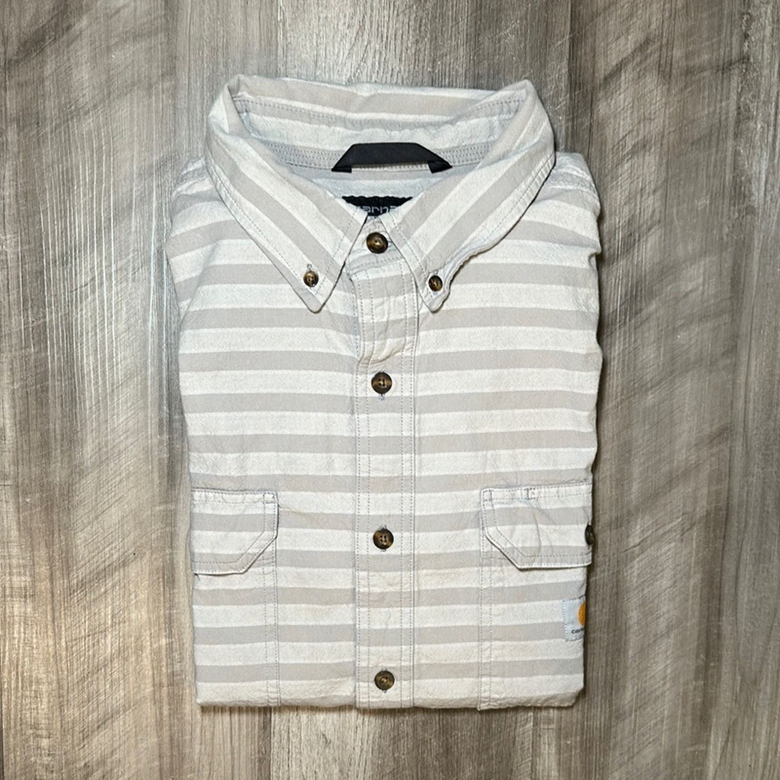 Carhartt Carhartt Loose Fit Midweight Striped Short Sleeve - XL Size US XL / EU 56 / 4 - 1 Thumbnail