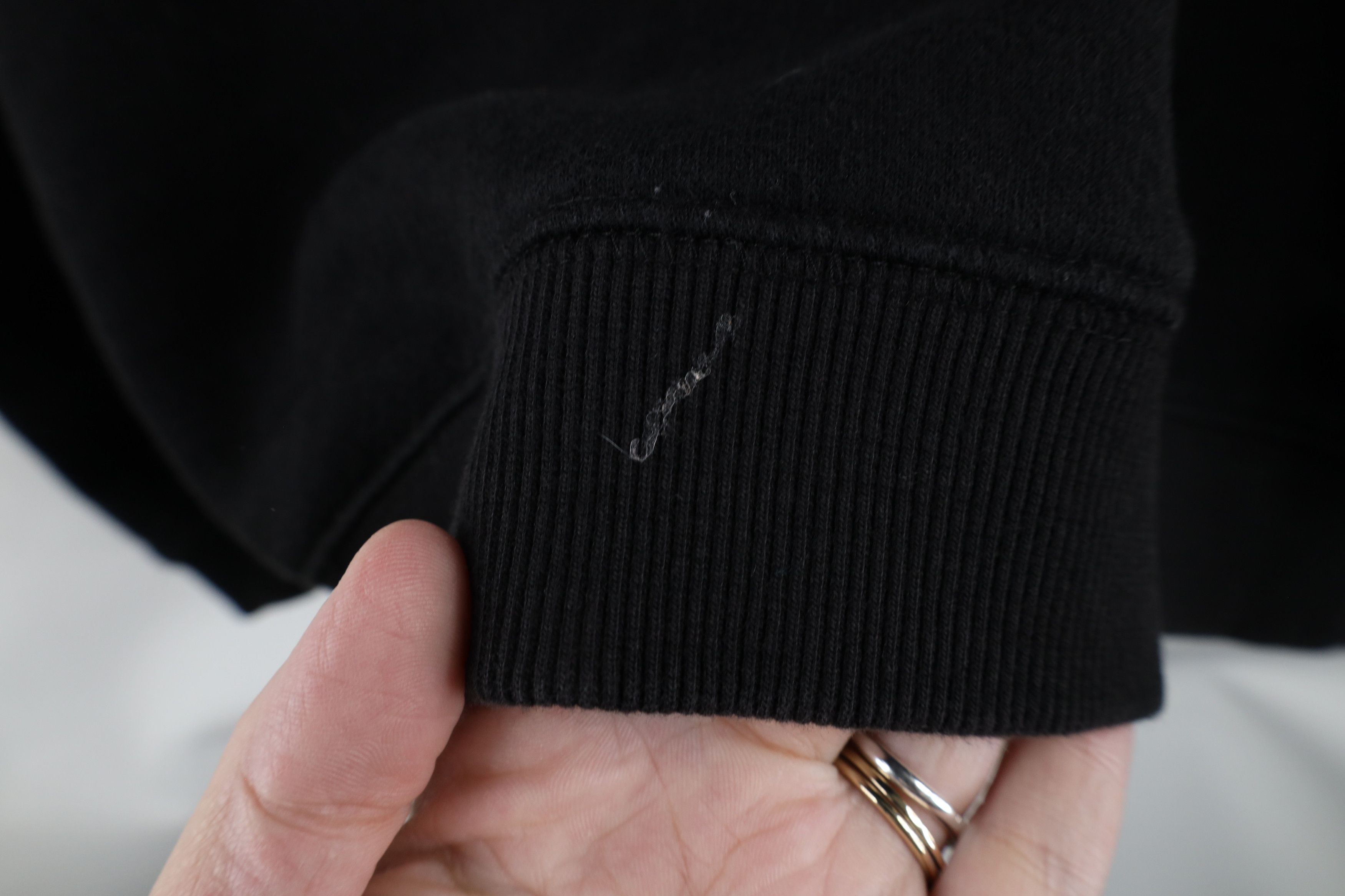 Vintage Vintage 90s Streetwear Full Zip Hoodie Sweatshirt Black Size L / US 10 / IT 46 - 8 Thumbnail