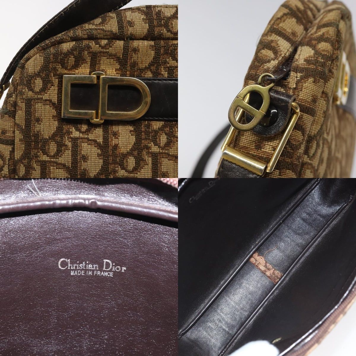 Dior DIOR Trotter Canvas Shoulder Bag Brown Size ONE SIZE - 11 Thumbnail