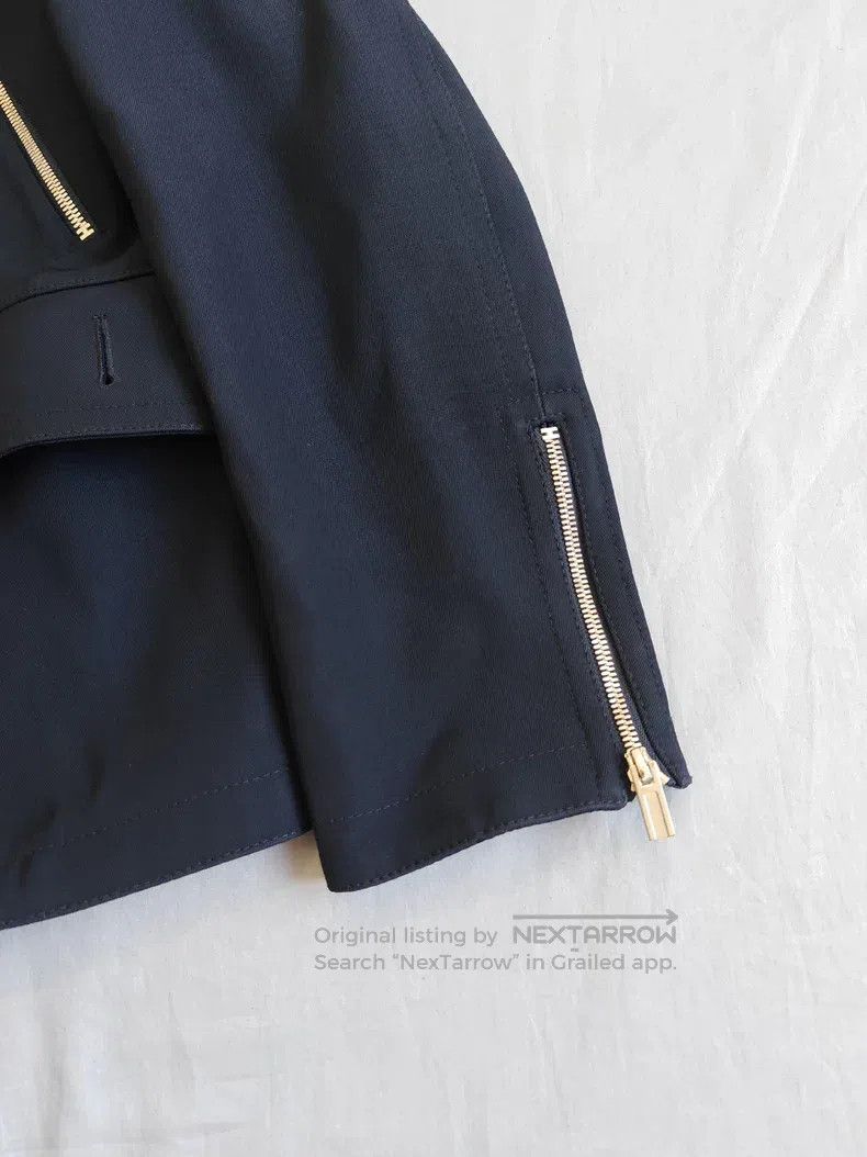 Hermes Hermes Navy wool coat jacket, dark blue, 76% wool + 24% co Size US M / EU 48-50 / 2 - 8 Thumbnail