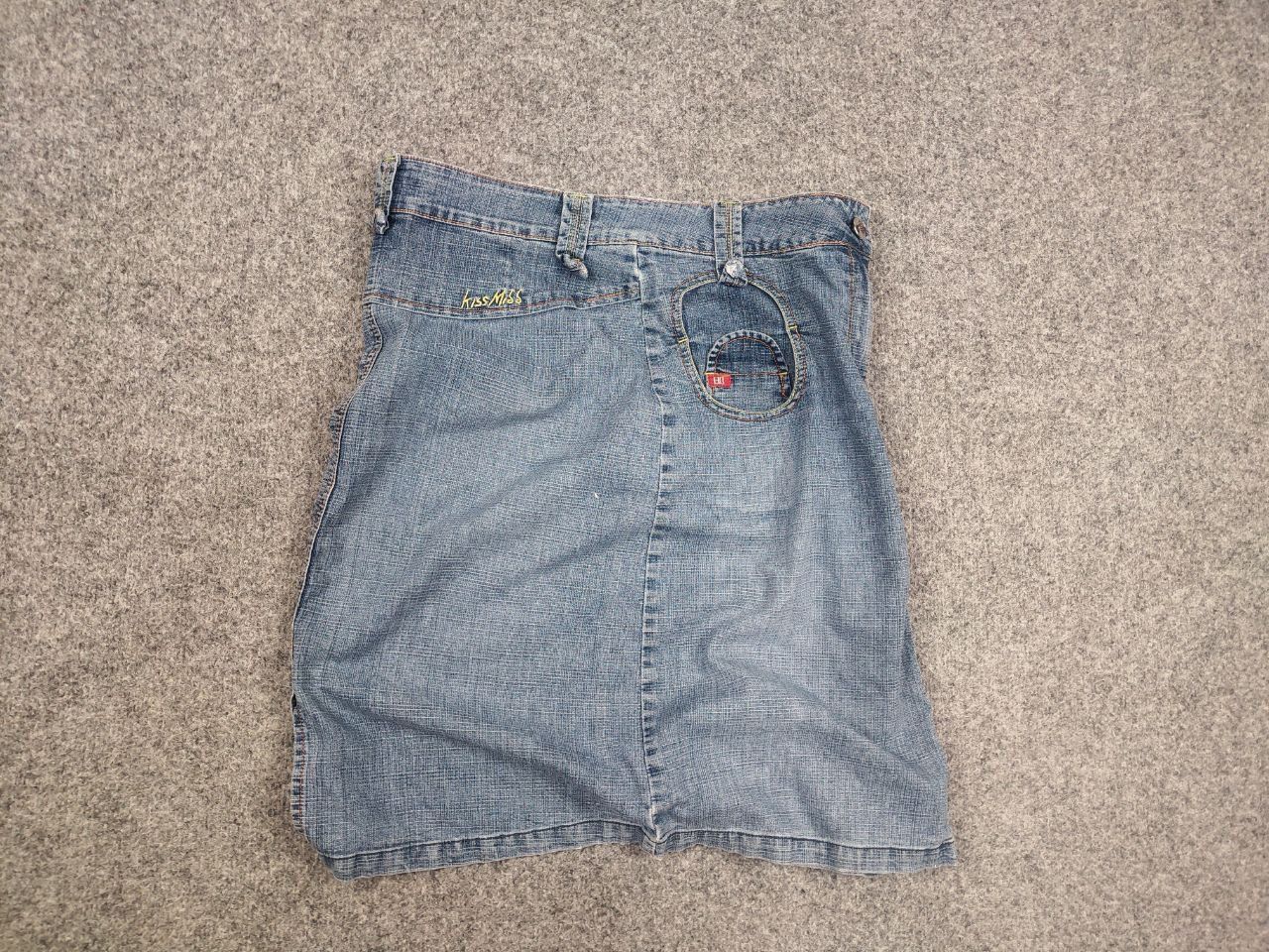 Miss Sixty Miss sixty Style Light faded Medium Denim Skirt Y2K Style Size 31" - 11 Thumbnail