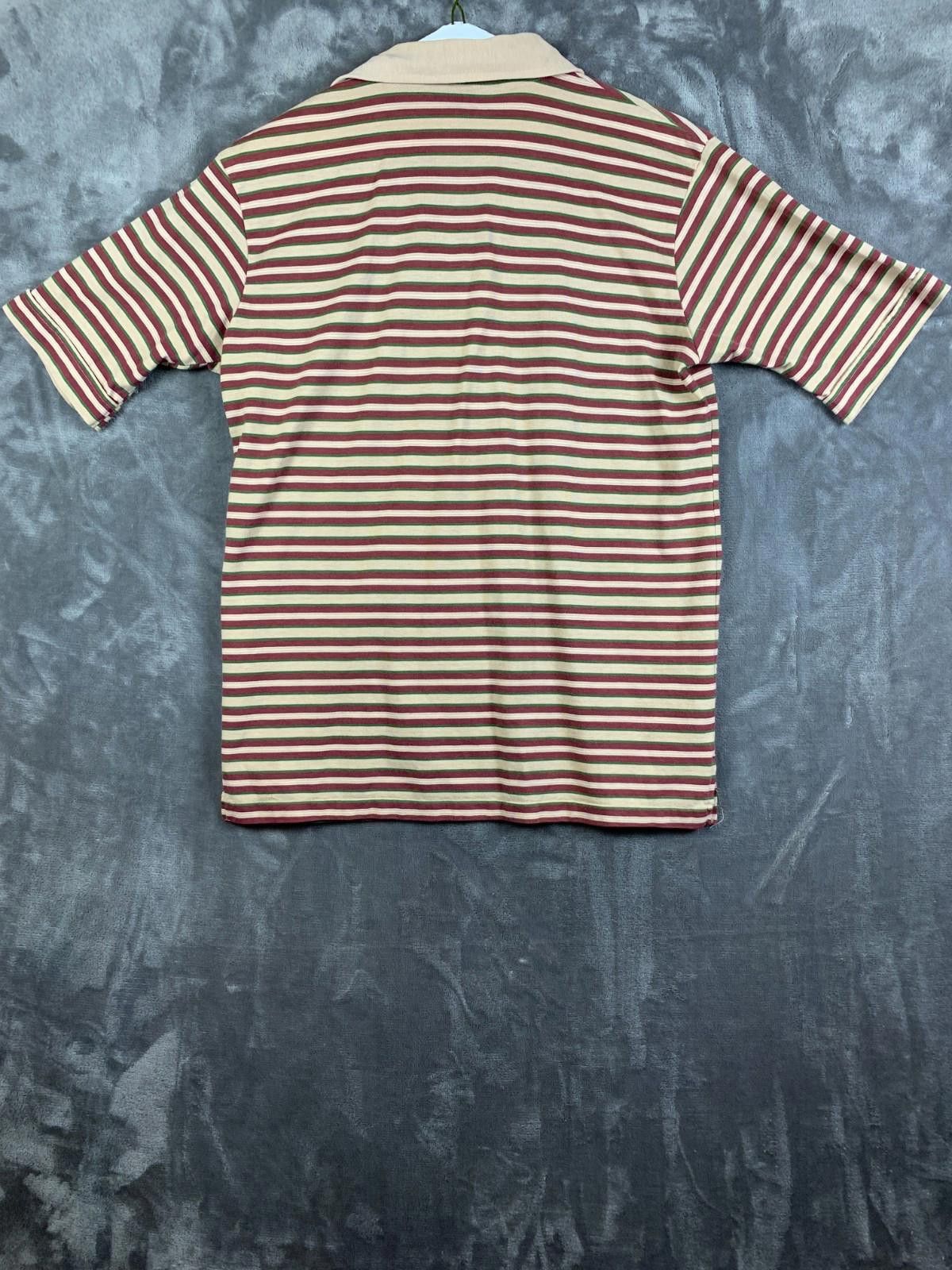 Designer Vintage JC Penney Par Four Mens SS Striped Polo Shirt (241) Size US L / EU 52-54 / 3 - 2 Thumbnail