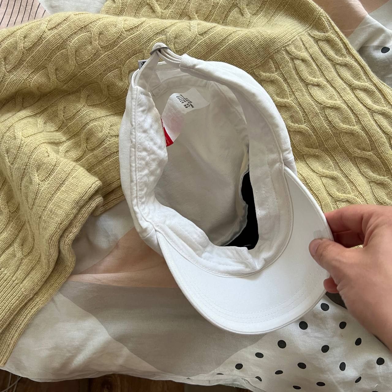 Puma Vintage Puma White Racing Hat 90s Size ONE SIZE - 3 Thumbnail