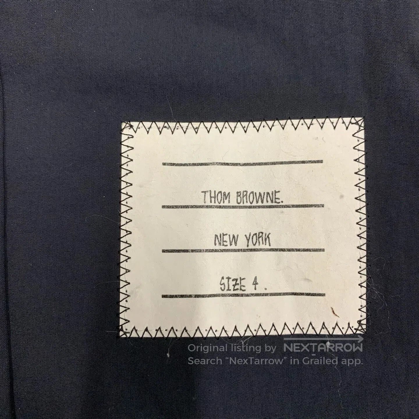 Thom Browne Thom Browne Navy Nylon Shirt Jacket. Size US XL / EU 56 / 4 - 6 Thumbnail