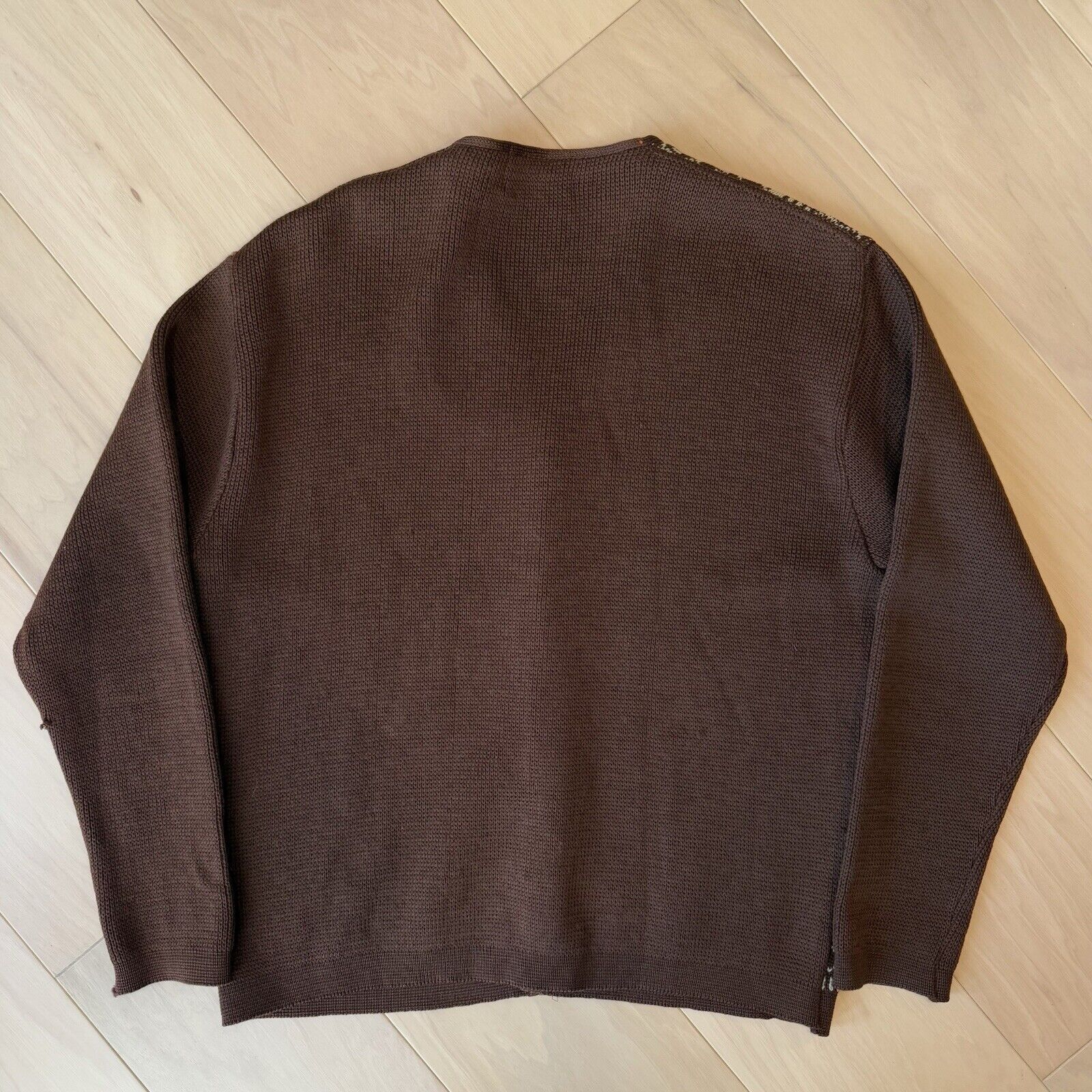 Vintage Vintage Kaso Knit Cardigan Women's L Brown Argyle Worsted Size L / US 10 / IT 46 - 8 Thumbnail