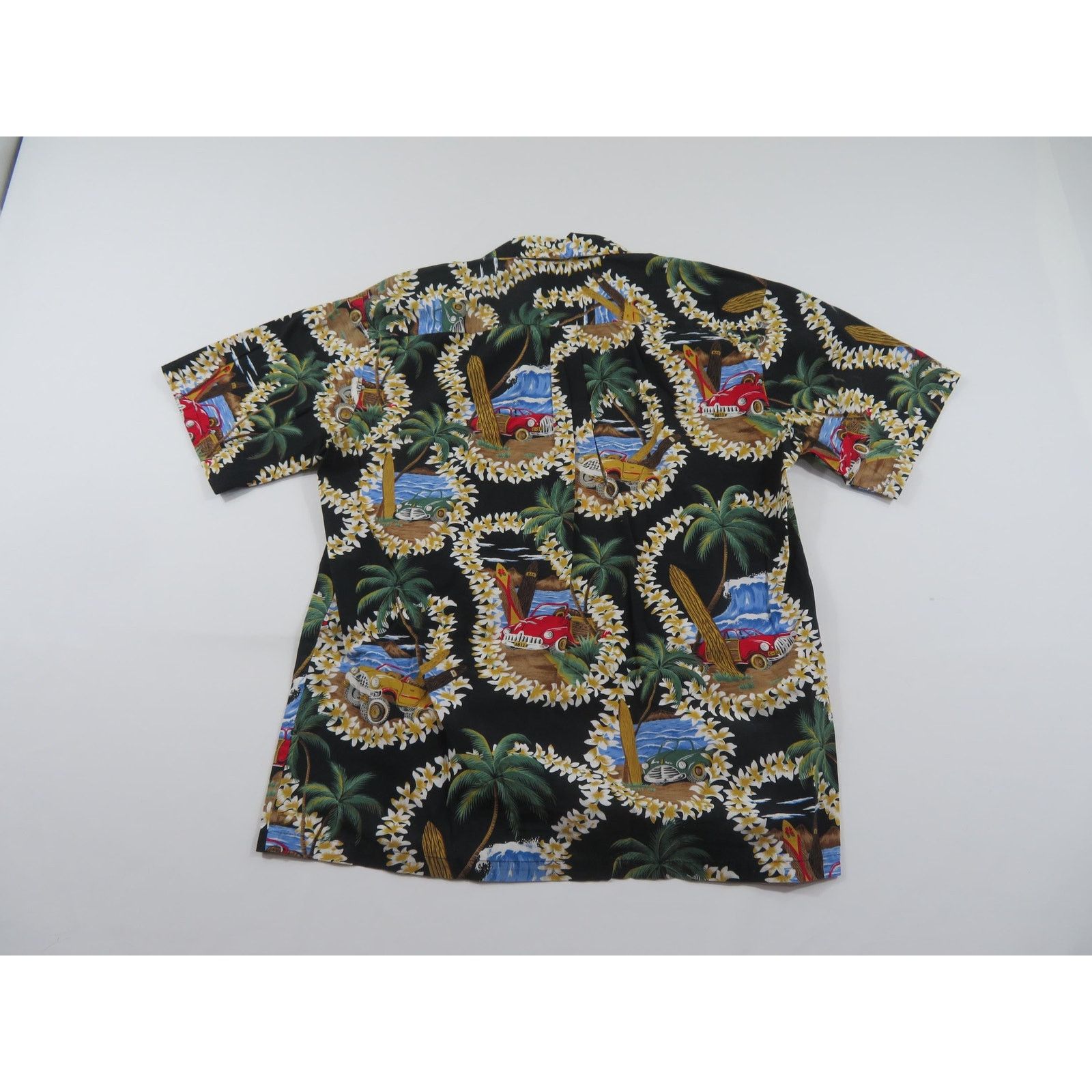 Hilo Hattie Hilo Hattie Hawaiian Shirt, Button Up, Black Sz M 1980s Size US M / EU 48-50 / 2 - 3 Thumbnail