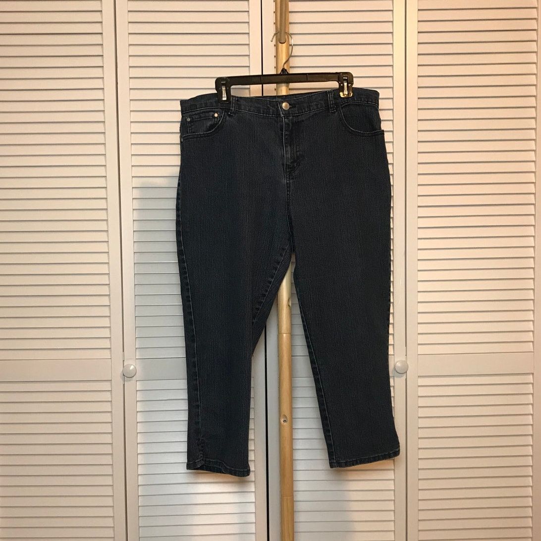 Other Jaclyn Smith Denim High Rise Stretch Capri Jeans 16 Size 38" / US 16 / IT 52 - 1 Thumbnail