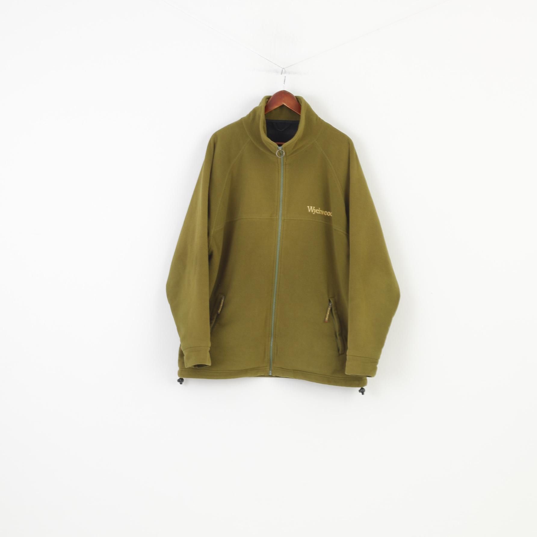 Vintage Wychwood Men XXL Fleece Green Full Zipper Polyester 0052 Size US XXL / EU 58 / 5 - 1 Thumbnail