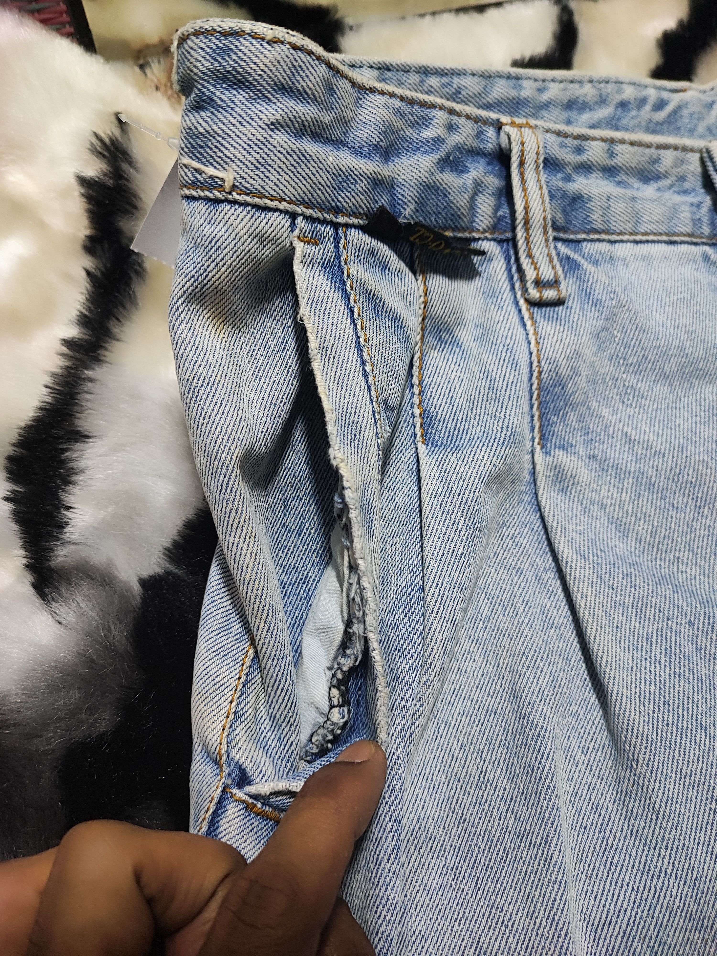 Vintage Baggy Volvo Jeans Vintage Blue Faded Size US 30 / EU 46 - 8 Thumbnail