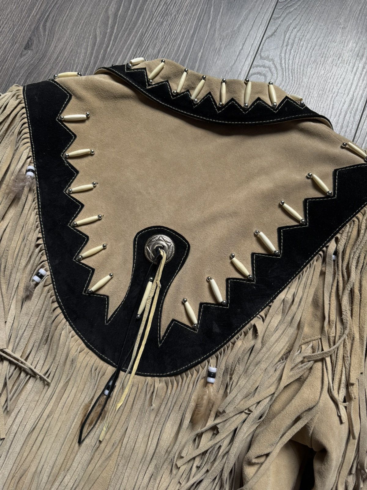 MDK Real Leather Mens Suede Fringe Cowboy western jacket L Size US L / EU 52-54 / 3 - 10 Thumbnail