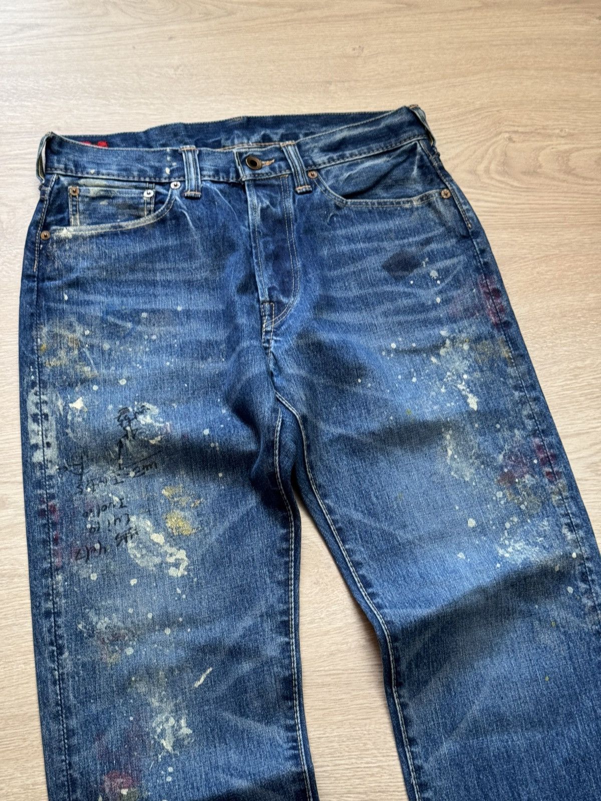 BRU NA BOINNE Rare Vintage BRU NA BOINNE Made In Japan Blue Jeans Pants Size US 28 / EU 44 - 2 Thumbnail