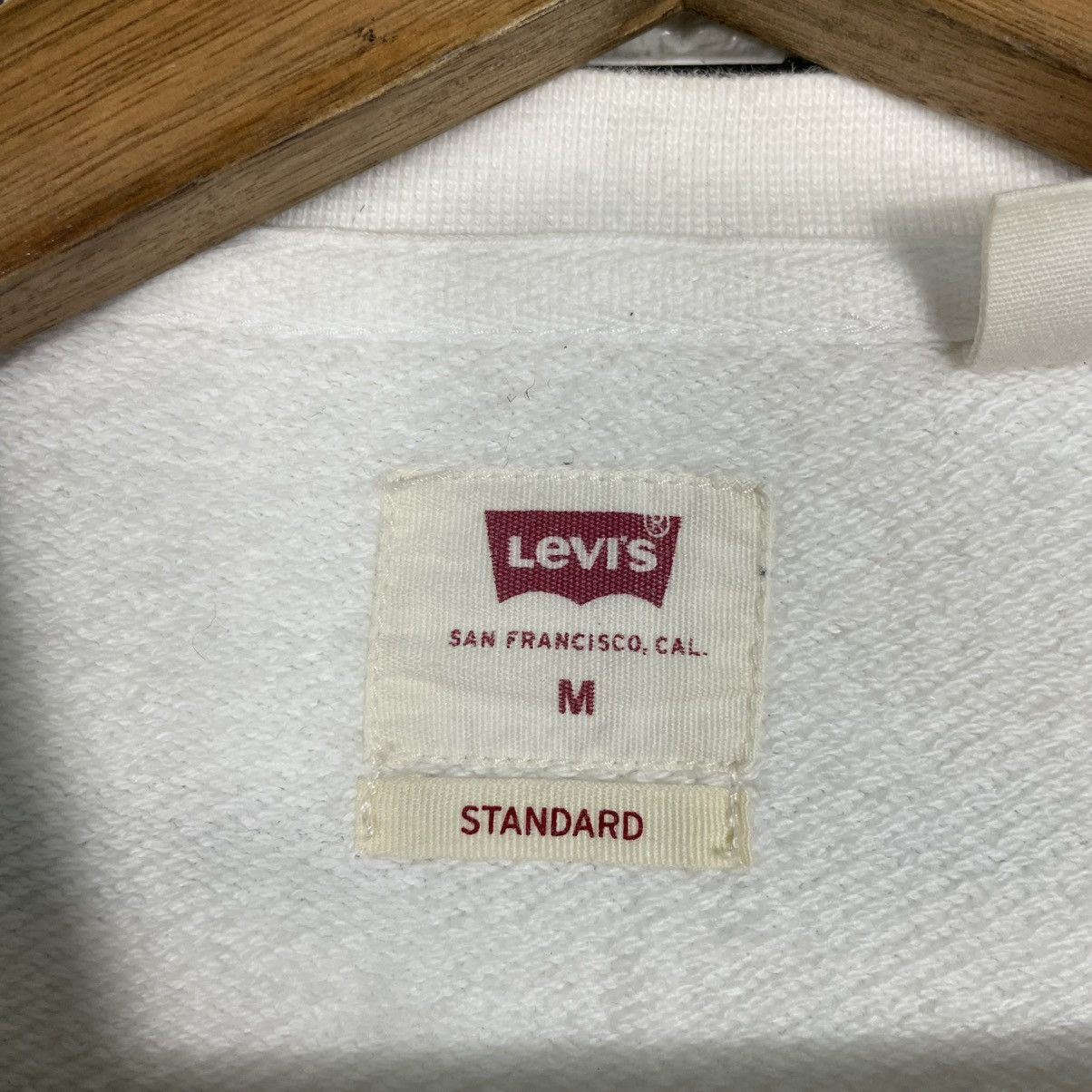 Levi's Levi's Big Logo White Crewneck Sweatshirt Size US M / EU 48-50 / 2 - 11 Thumbnail