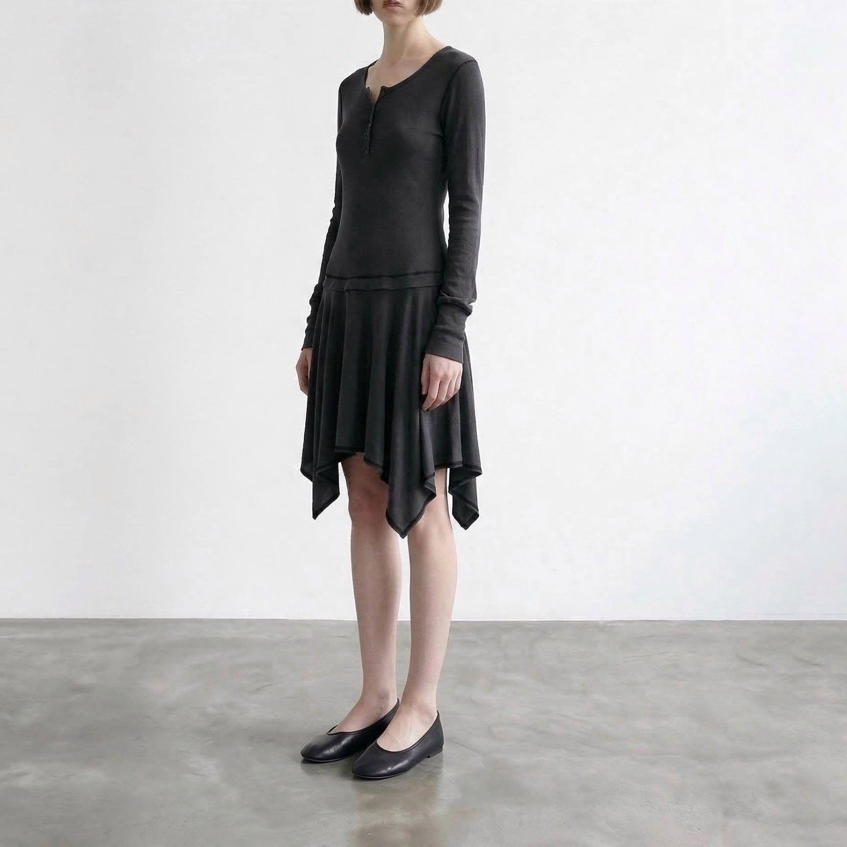 Other The Cop Copine Neutral Asymmetrical Dress Size ONE SIZE - 2 Thumbnail