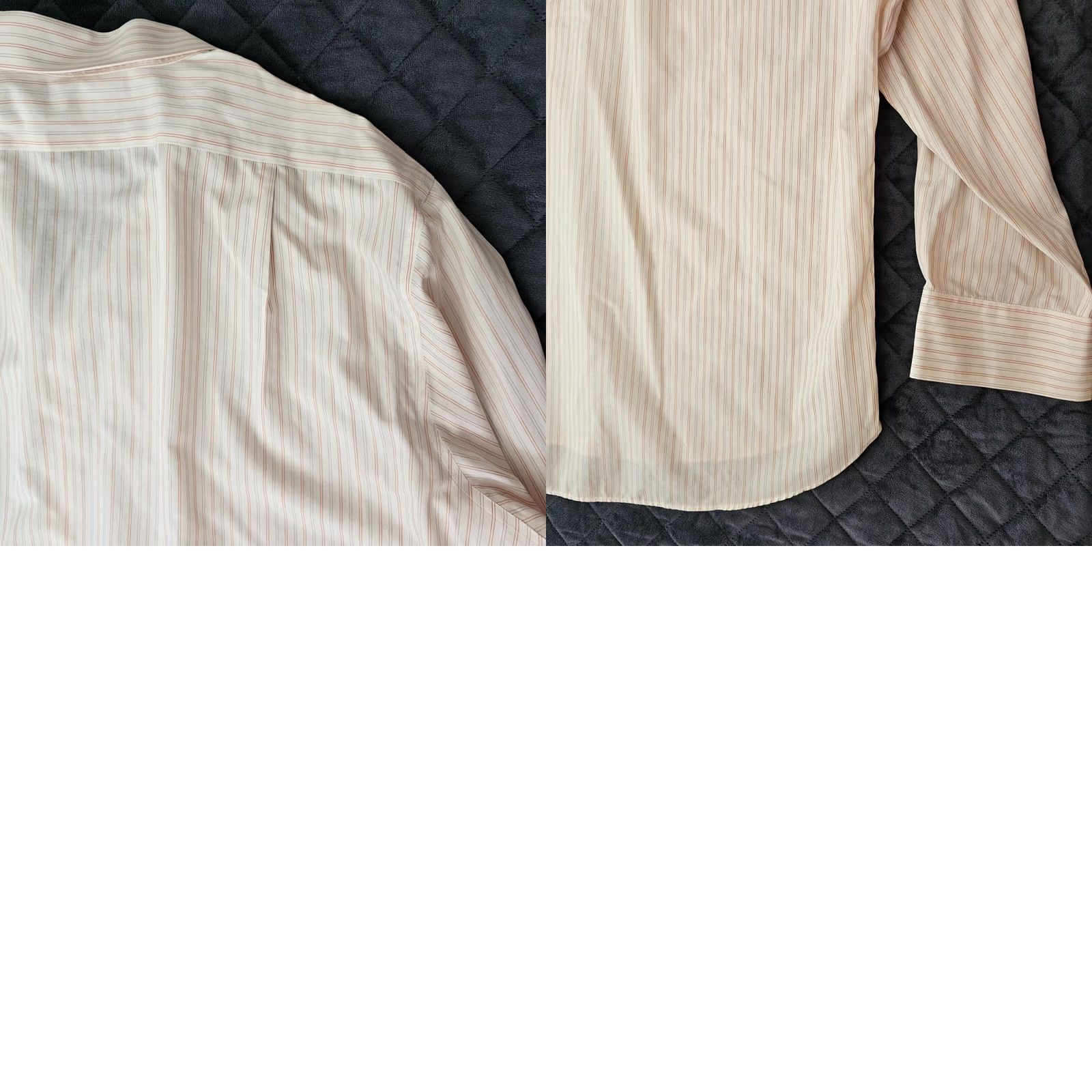 Vintage Black Brown 1826 Dress Shirt Striped Non Iron 17.5 36/37 White 100% Cotton Classic Mens Long Sleeve Button Collar Barrel Cuff Size 48R - 8 Thumbnail