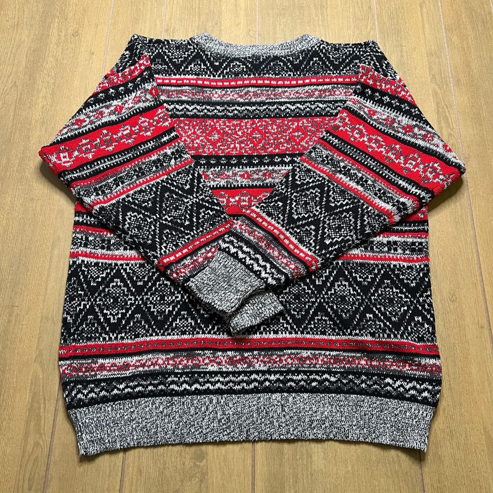 Vintage Vintage Winter Silks Vintage Fair Isle Knit Sweater Silk L Size US L / EU 52-54 / 3 - 4 Thumbnail