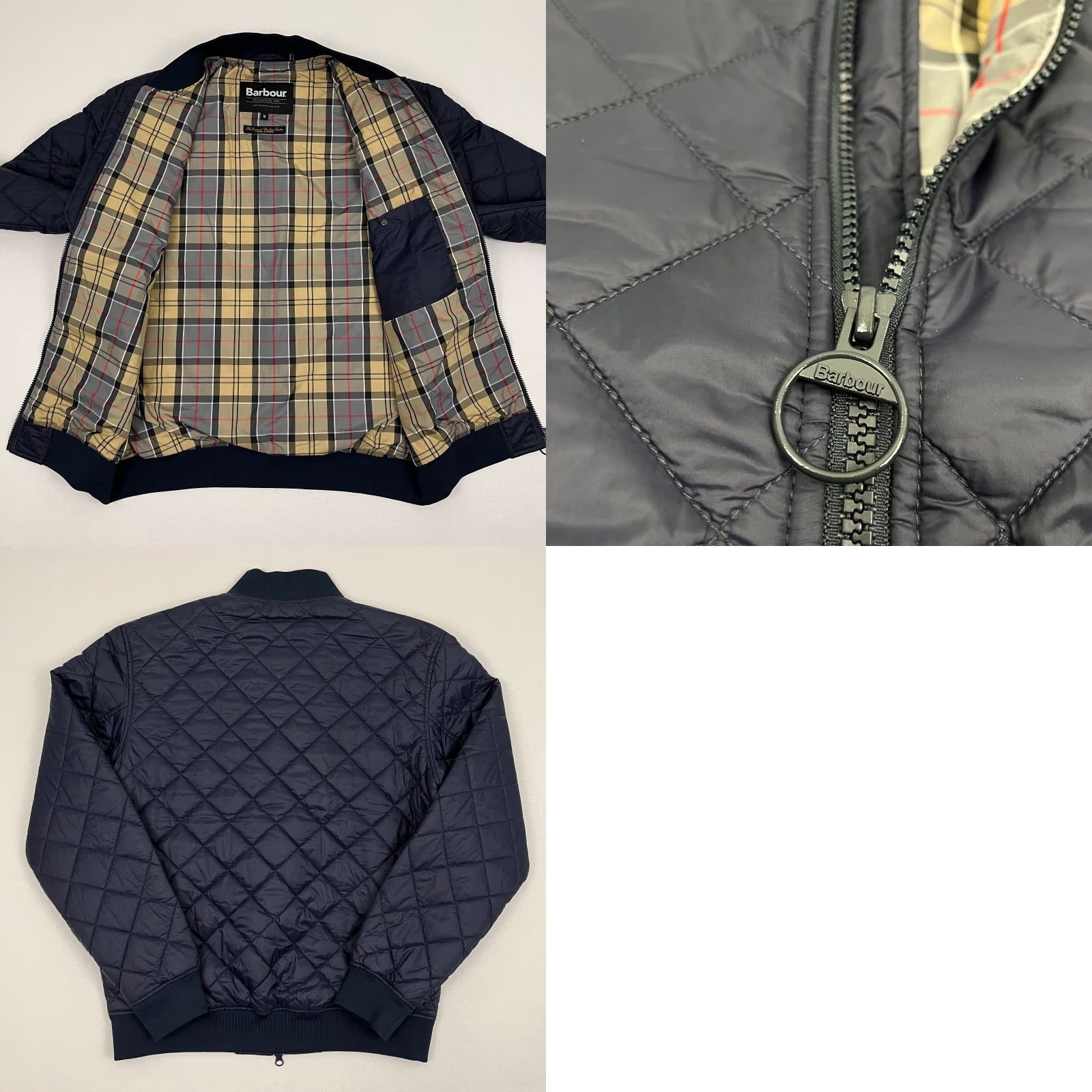 Barbour **Barbour Galento Quilted Mens M Blue Full Zip Bomber Jacket** User: Barbour Galento Quilted Mens M Blue Full Zip Bomber Jacket Size US M / EU 48-50 / 2 - 8 Thumbnail