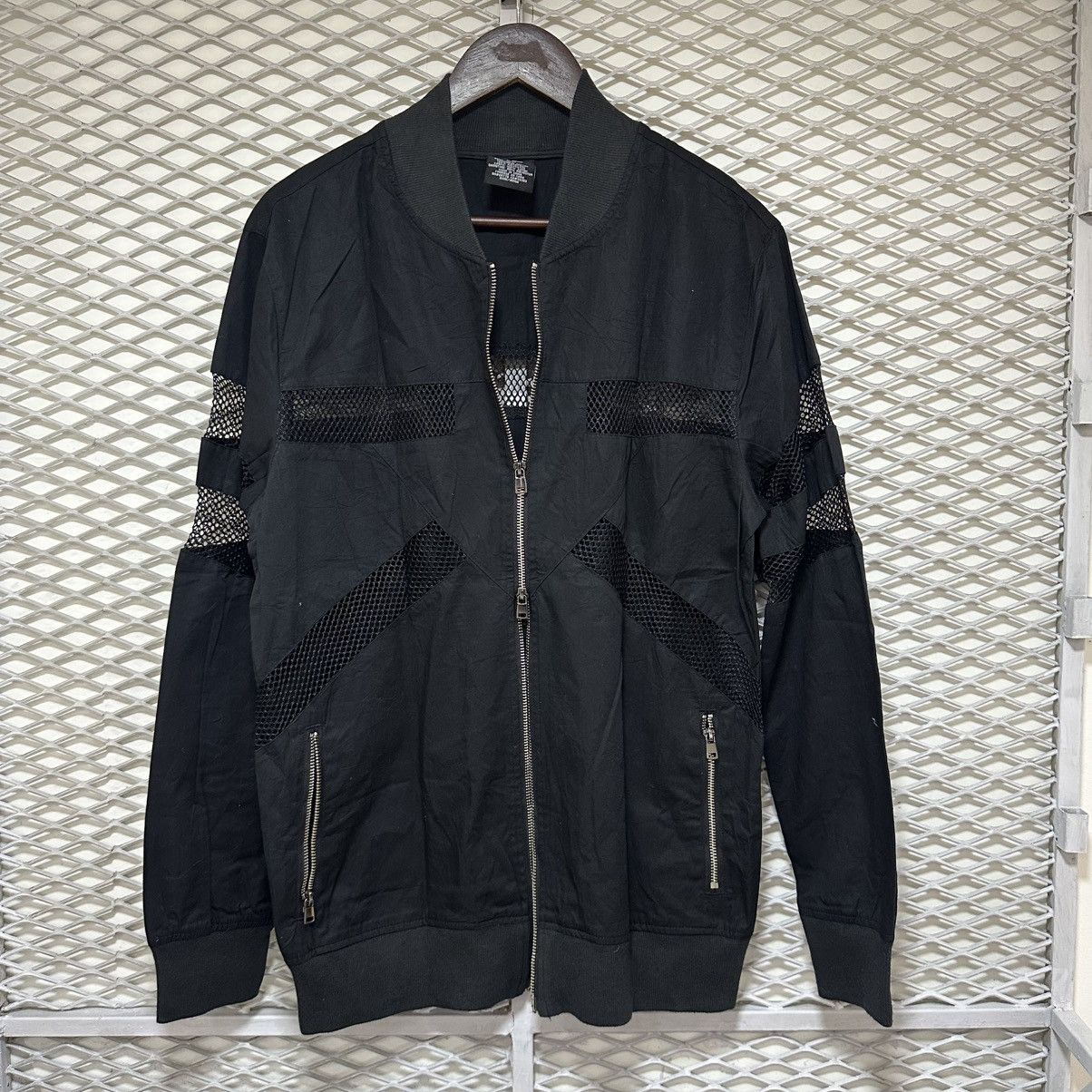 Issey Miyake DOUBLEZIP BOMBER JACKET ISSEY MIYAKE STYLE WITH MESH PATTERN Size US M / EU 48-50 / 2 - 2 Thumbnail