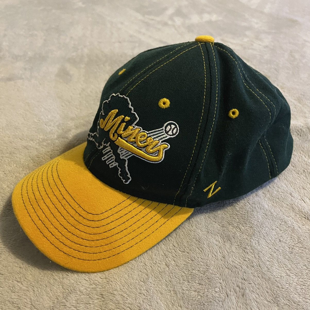 Zephyr Vintage Mat-Su Miners Hat Men One Size Green Cap Y2K Size ONE SIZE - 2 Thumbnail