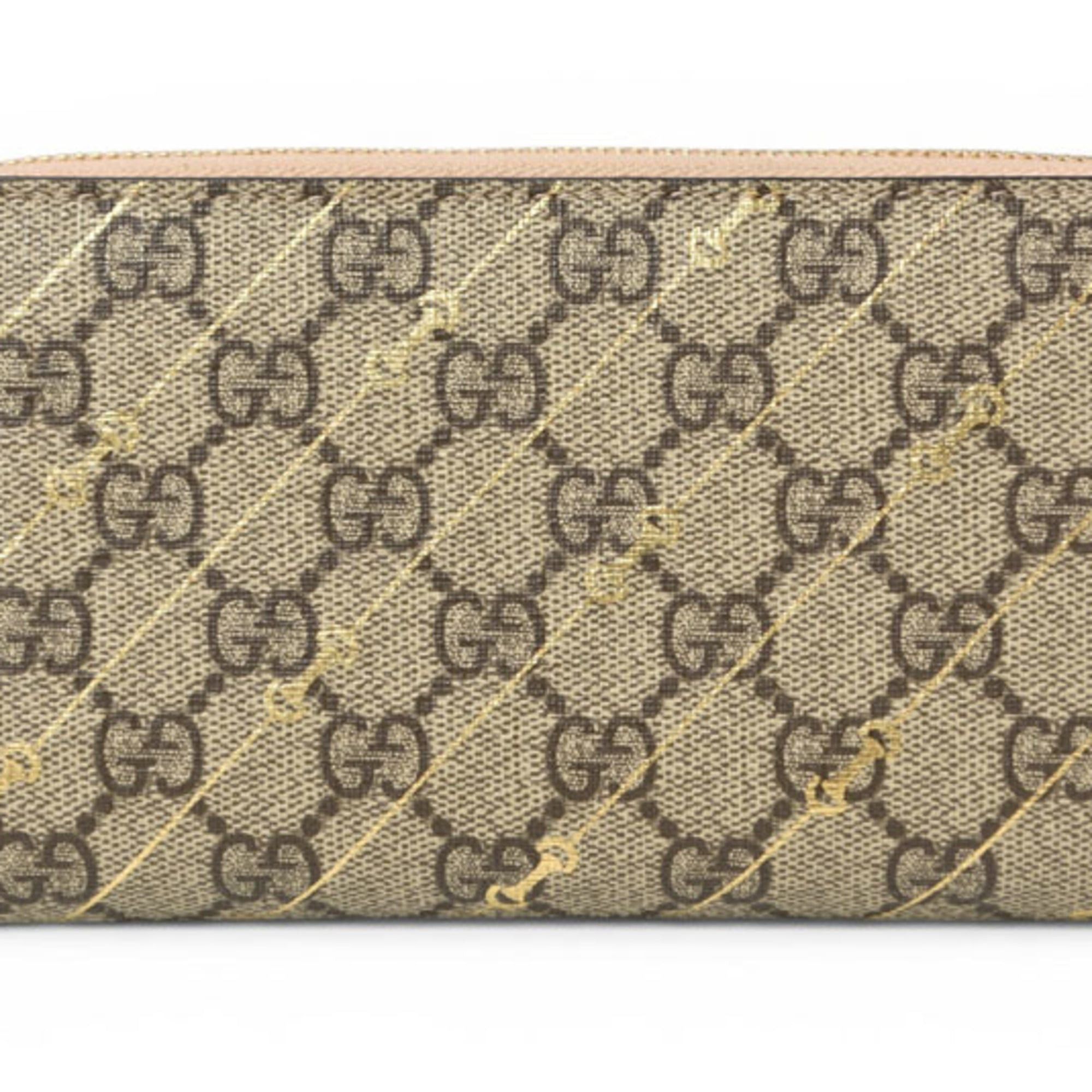 Gucci Gucci zip-around wallet, GG Supreme, horsebit print, 774331, brown/beige. Size ONE SIZE - 1 Thumbnail