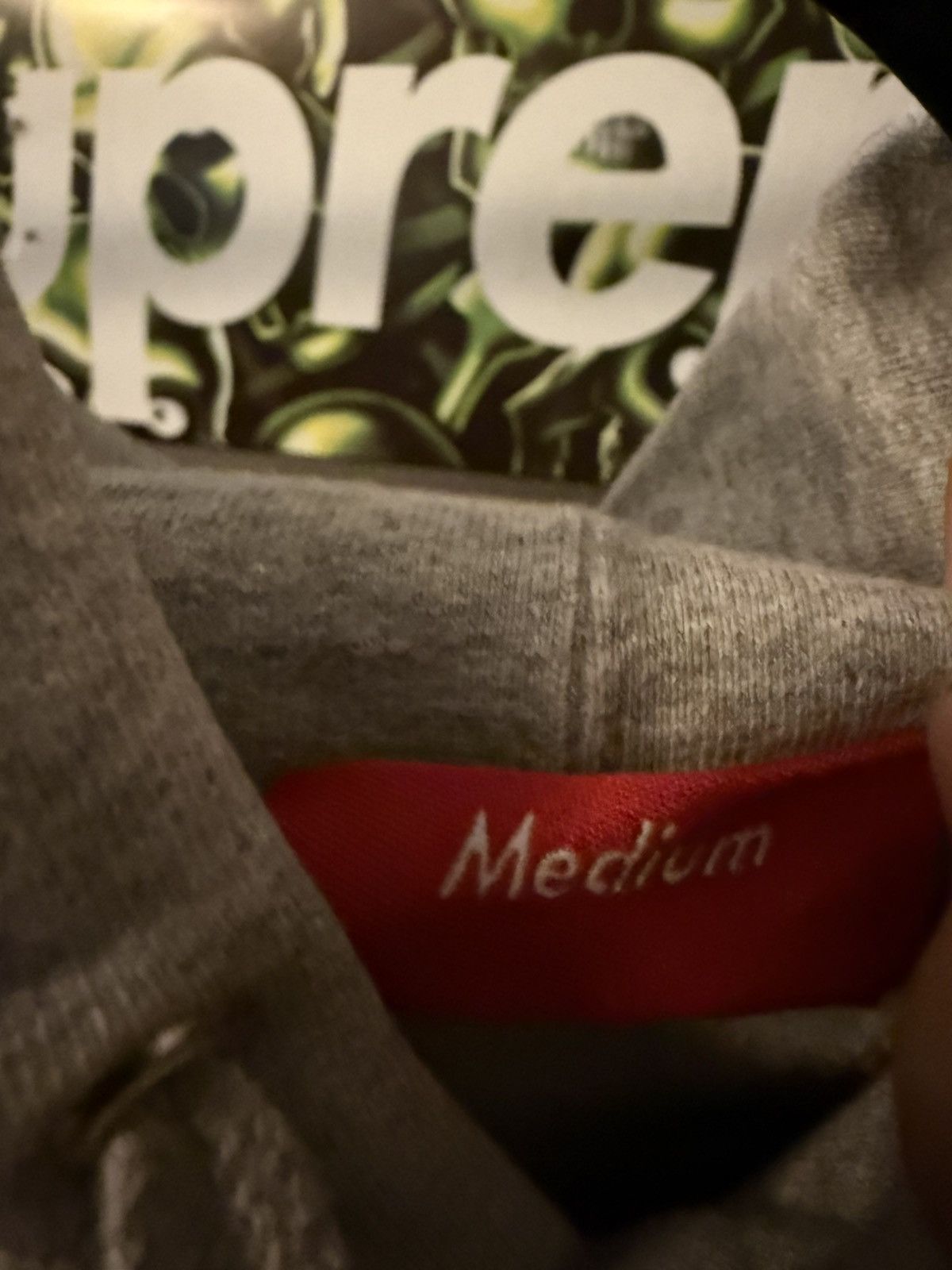 Supreme FW18 Supreme Text Stripe Hoodie Size US M / EU 48-50 / 2 - 6 Thumbnail