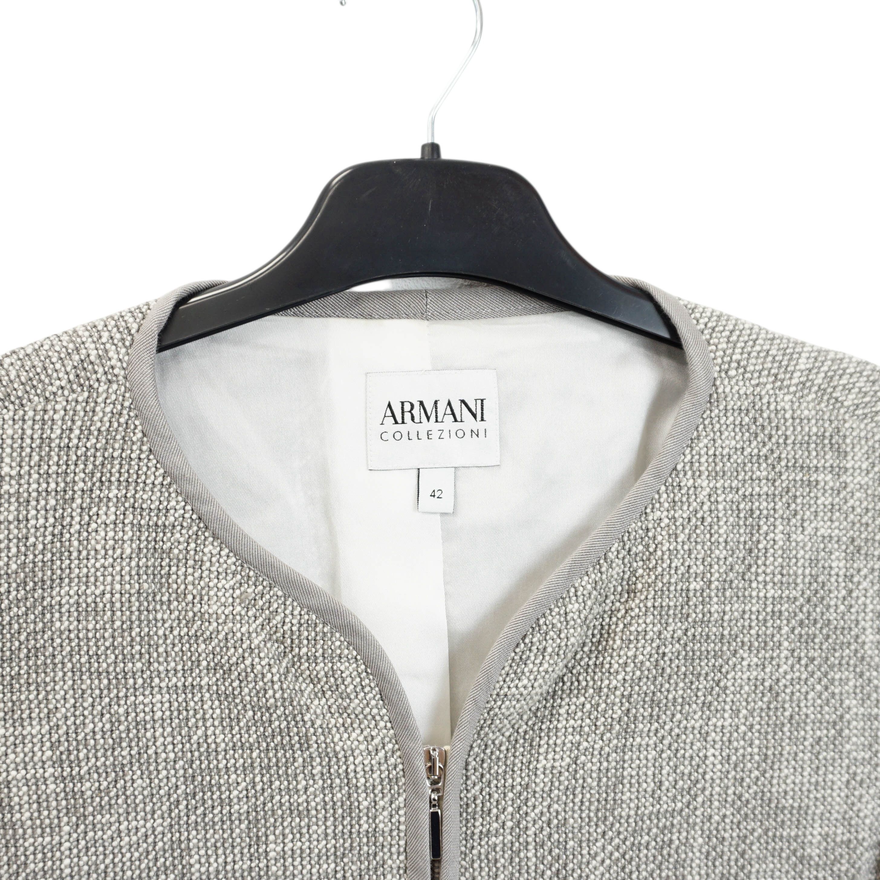 Armani Collezioni Archive Luxury Armani Collezioni Reverse Zip Blazer Size S / US 4 / IT 40 - 2 Thumbnail
