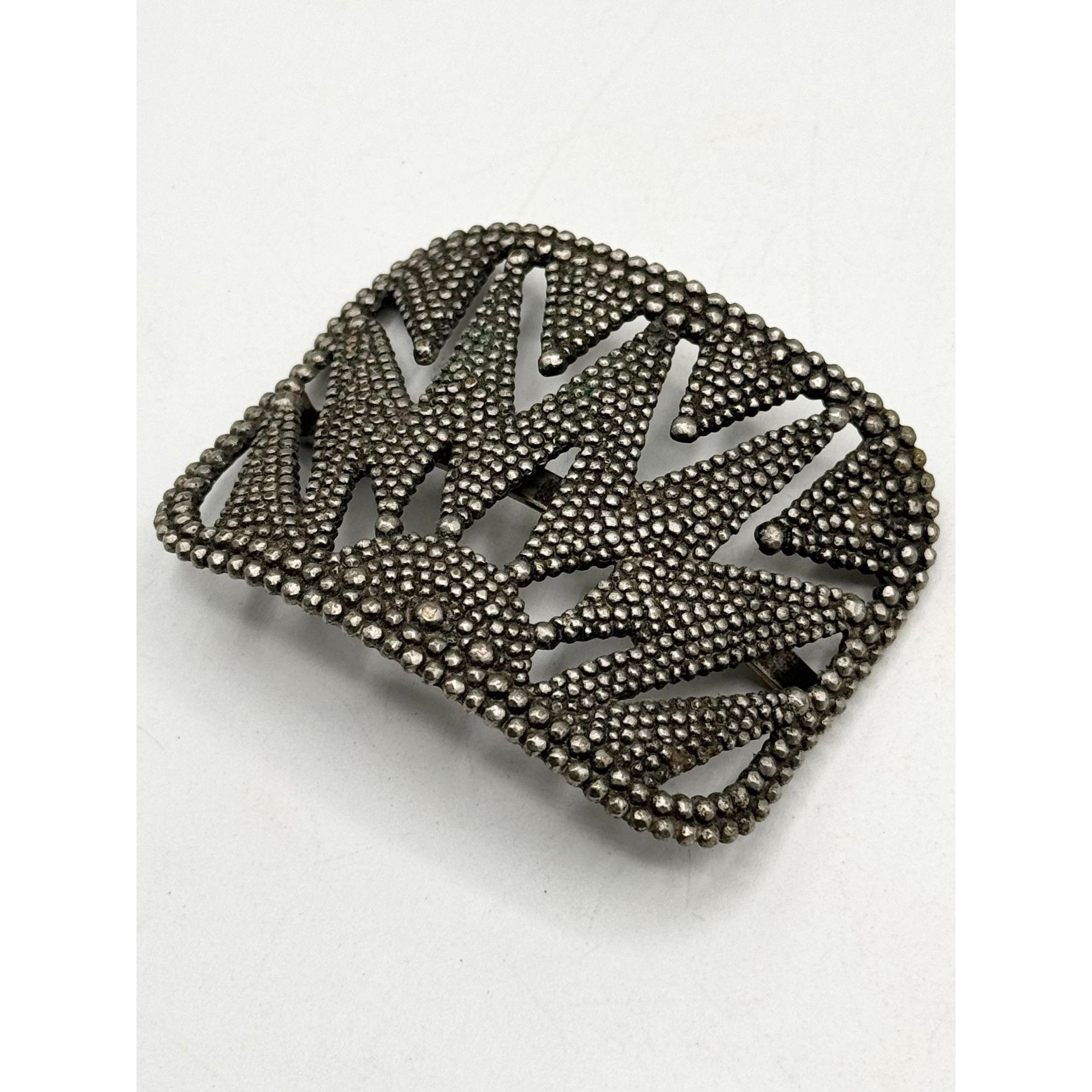 Vintage Estate Steel Cut Belt Buckle square Size ONE SIZE - 4 Thumbnail