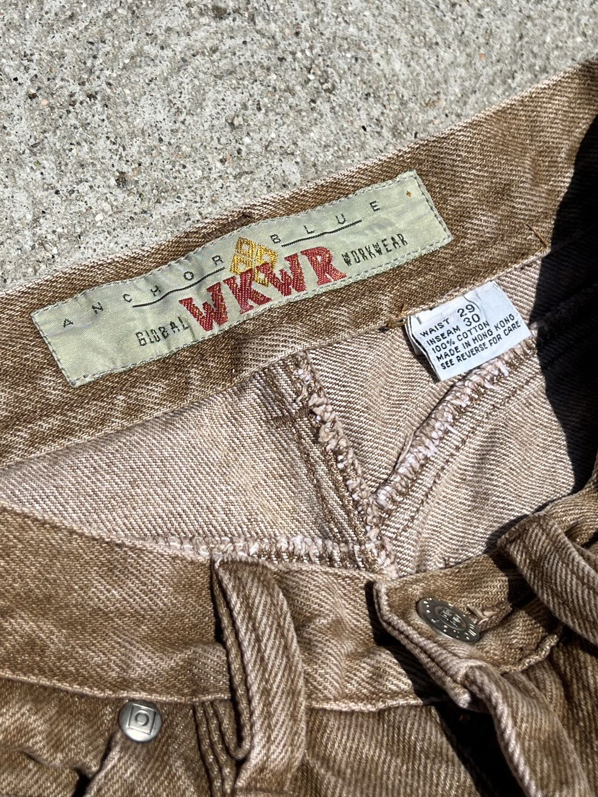 Vintage 90’s 2000’s Y2K VTG Vintage Anchor Blue Workwear Denim Jeans Size 29" - 10 Thumbnail