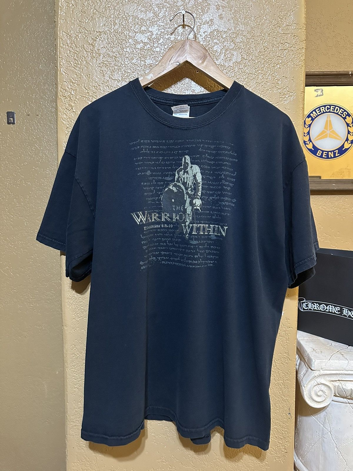 4GSELLER × Vintage Vintage The Warrior Within Corinthians Bible T Shirt Size US XL / EU 56 / 4 - 1 Thumbnail