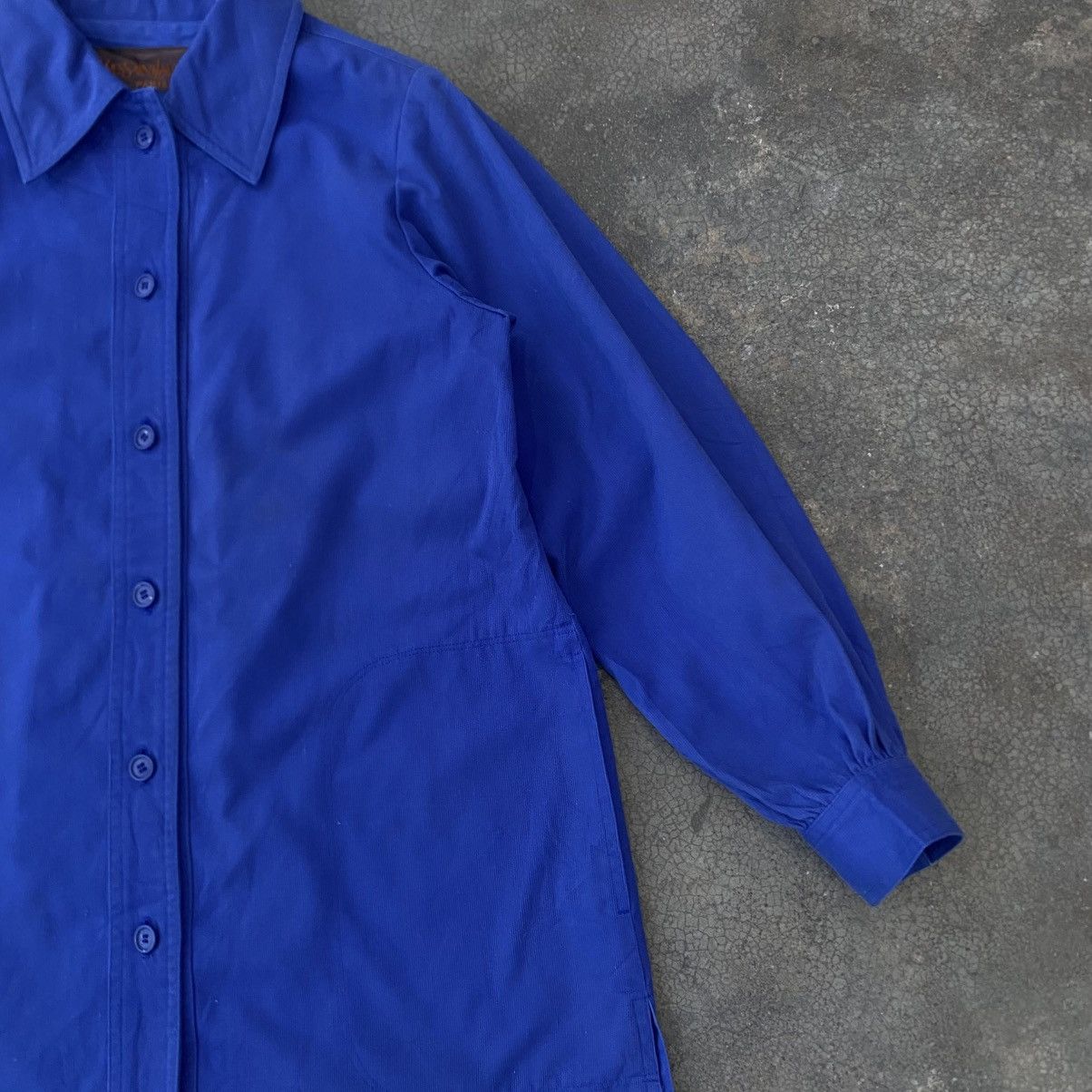 Yves Saint Laurent ‼️LAST DROP‼️YSL French Work Jacket Blue Vintage YSL Paris Size S / US 4 / IT 40 - 7 Thumbnail