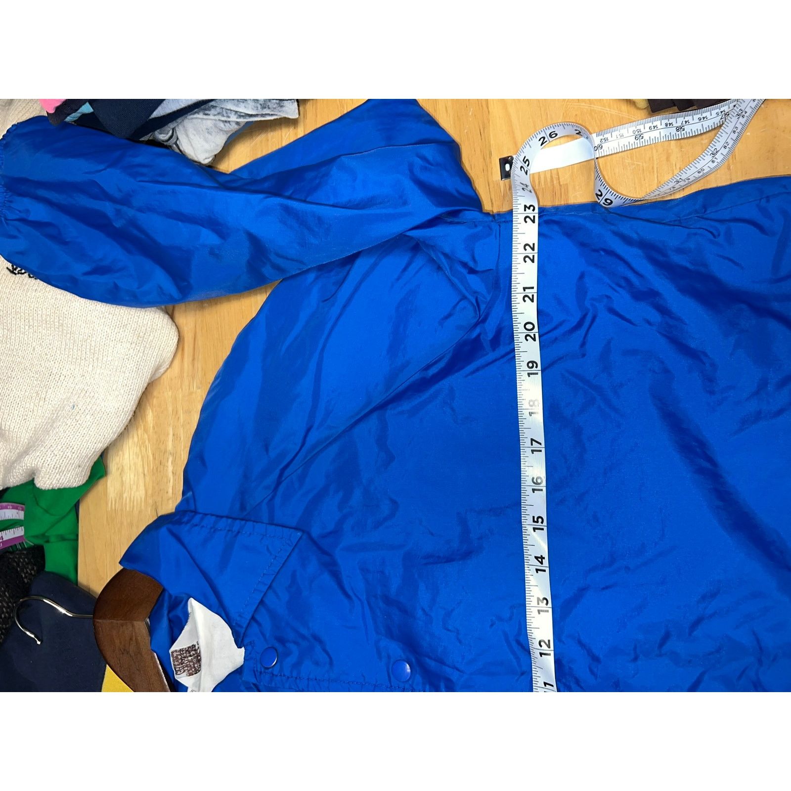 Vintage Vintage Montgomery Ward Jacket Blue Blank Button Down Nylon Size US L / EU 52-54 / 3 - 10 Thumbnail