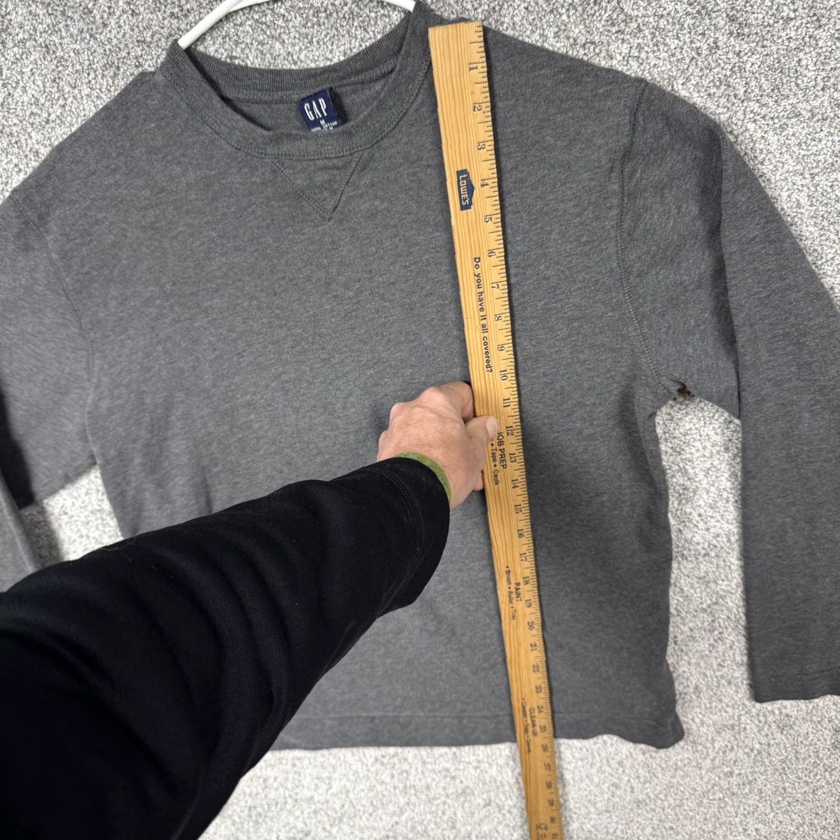 Gap VINTAGE Gap Sweatshirt Mens M Grunge 100% Cotton Indigo Sleaze Jesse Pinkman Gray Crew Neck Pullover All Seasons 2000s Size US M / EU 48-50 / 2 - 2 Thumbnail