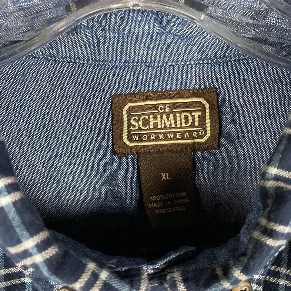 Other C.E. Schmidt Button Down Shirt Men's XL Cotton Plaid Size US XL / EU 56 / 4 - 2 Thumbnail
