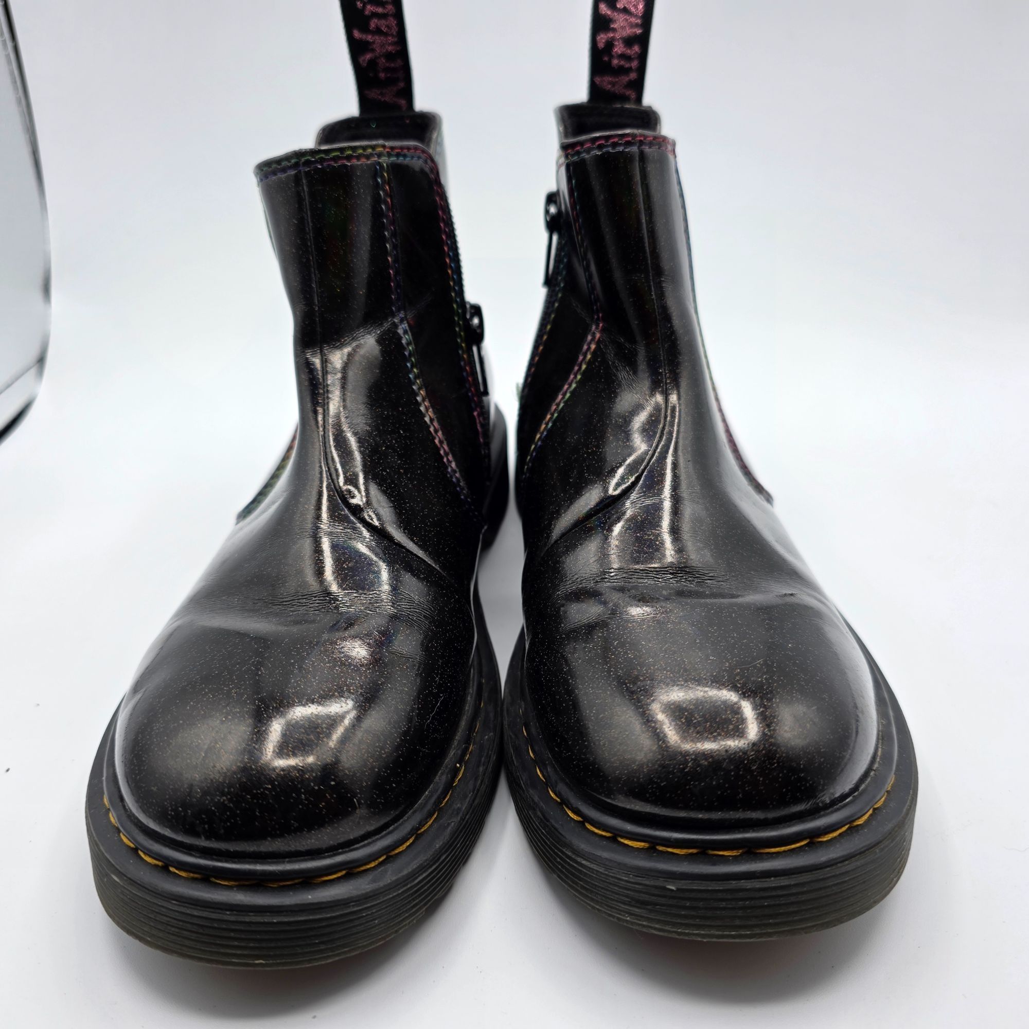 Dr. Martens Dr Martens 2976 Sparkle Rays Womens Size 5 Black Boots Walki Size US 5 / IT 35 - 2 Thumbnail