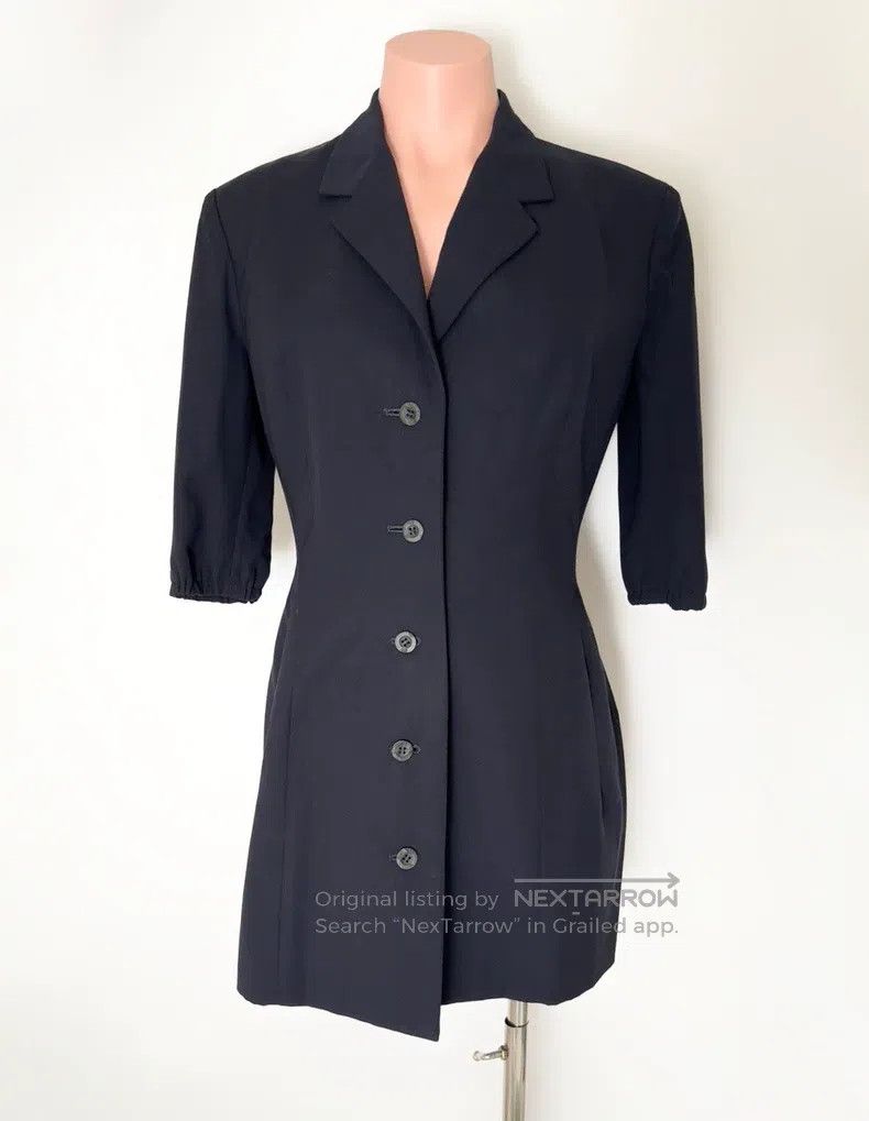 Yohji Yamamoto Yohji Yamamoto Short Sleeve Wool blazer Size S / US 4 / IT 40 - 2 Thumbnail