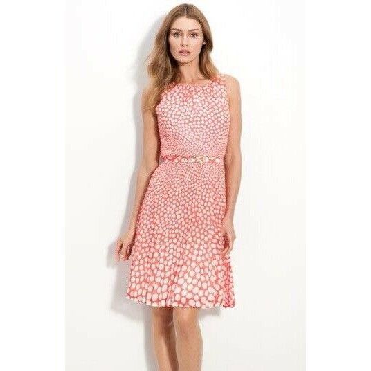 Anthropologie $348 Anthropologie Trina Turk 8 Millicent Dress Red/Orange P Size M / US 6-8 / IT 42-44 - 1 Thumbnail