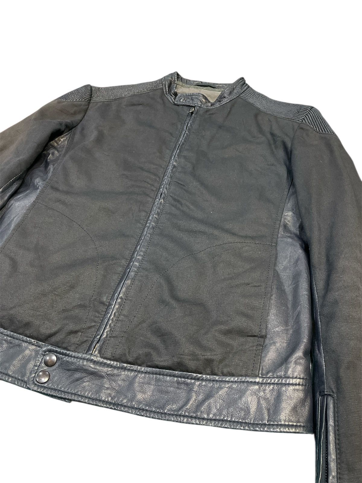 KMRii Quattrocchi Biker Leather Jacket Size US M / EU 48-50 / 2 - 2 Thumbnail