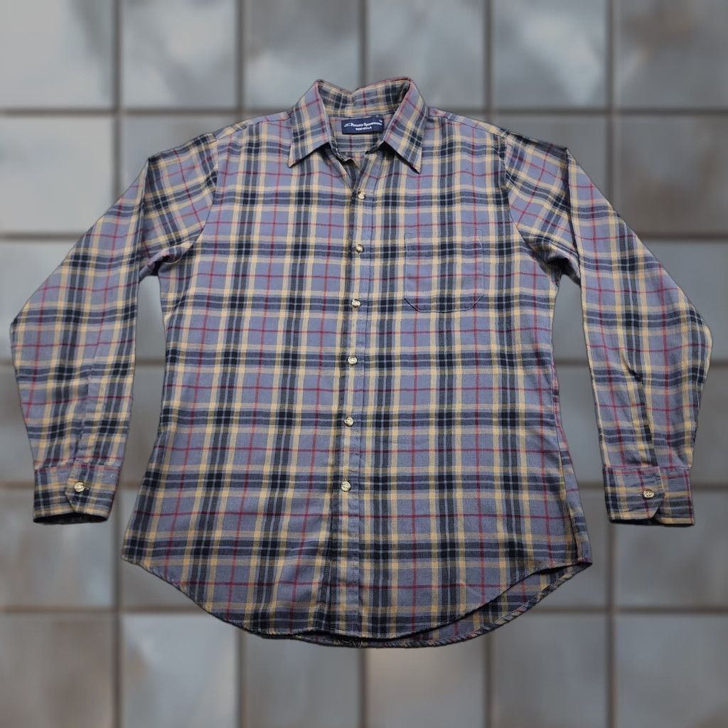 Vintage VINTAGE JC Penney Sportswear Doevella Shirt Mens Medium Blue Plaid Button Up 70s Size US M / EU 48-50 / 2 - 1 Thumbnail