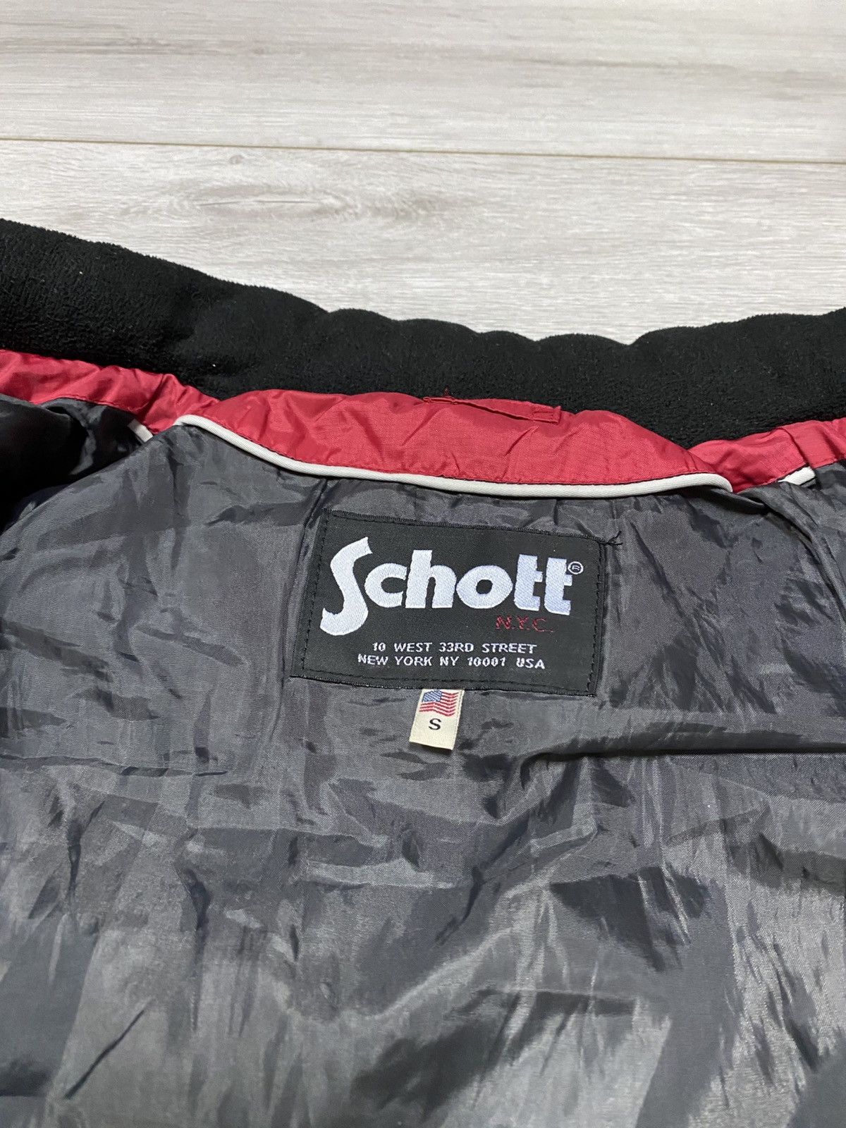 Schott Schott puffer jacket zip Size US S / EU 44-46 / 1 - 5 Thumbnail