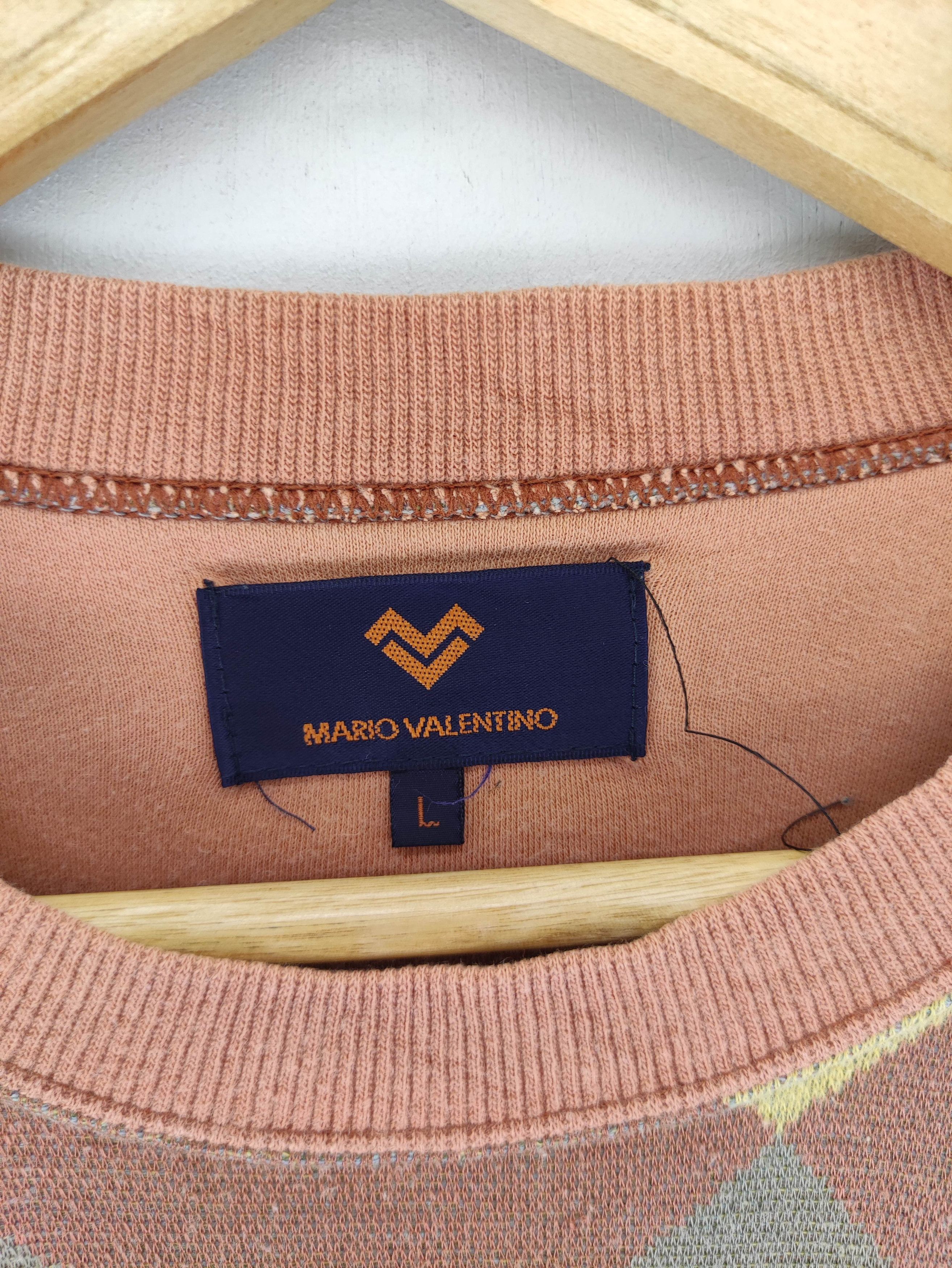 Mario Valentino Vintage Mario Valentino Sweatshirt Jumper Diamond Style Size US M / EU 48-50 / 2 - 2 Thumbnail