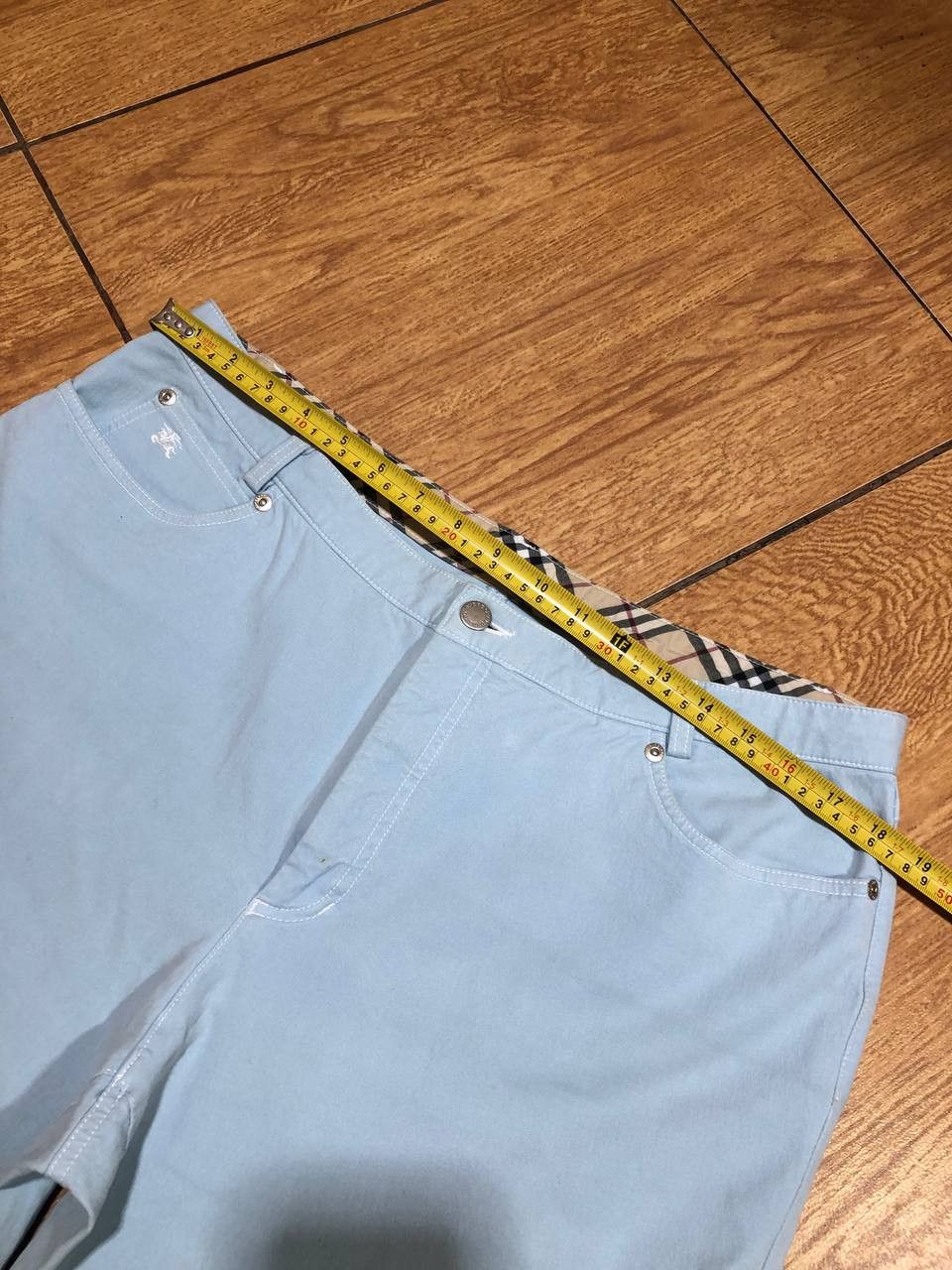 Burberry RARE Baby blue Luxury Burberry London DENIM PANTS Size US 34 / EU 50 - 12 Thumbnail