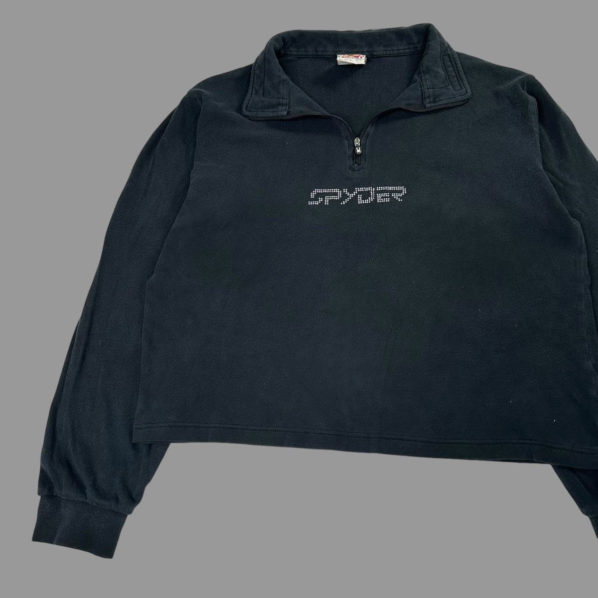 Spyder × Vintage Vintage 1990s cropped spyder half zip Size L / US 10 / IT 46 - 3 Thumbnail